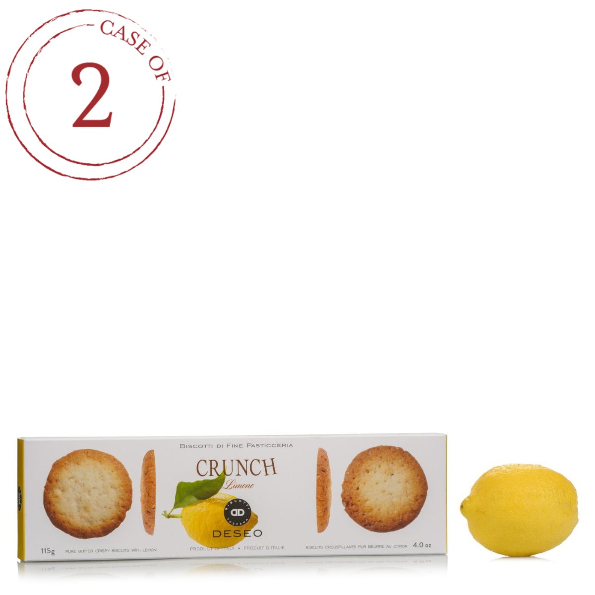 Biscoitos de Limão Crocante Deseo