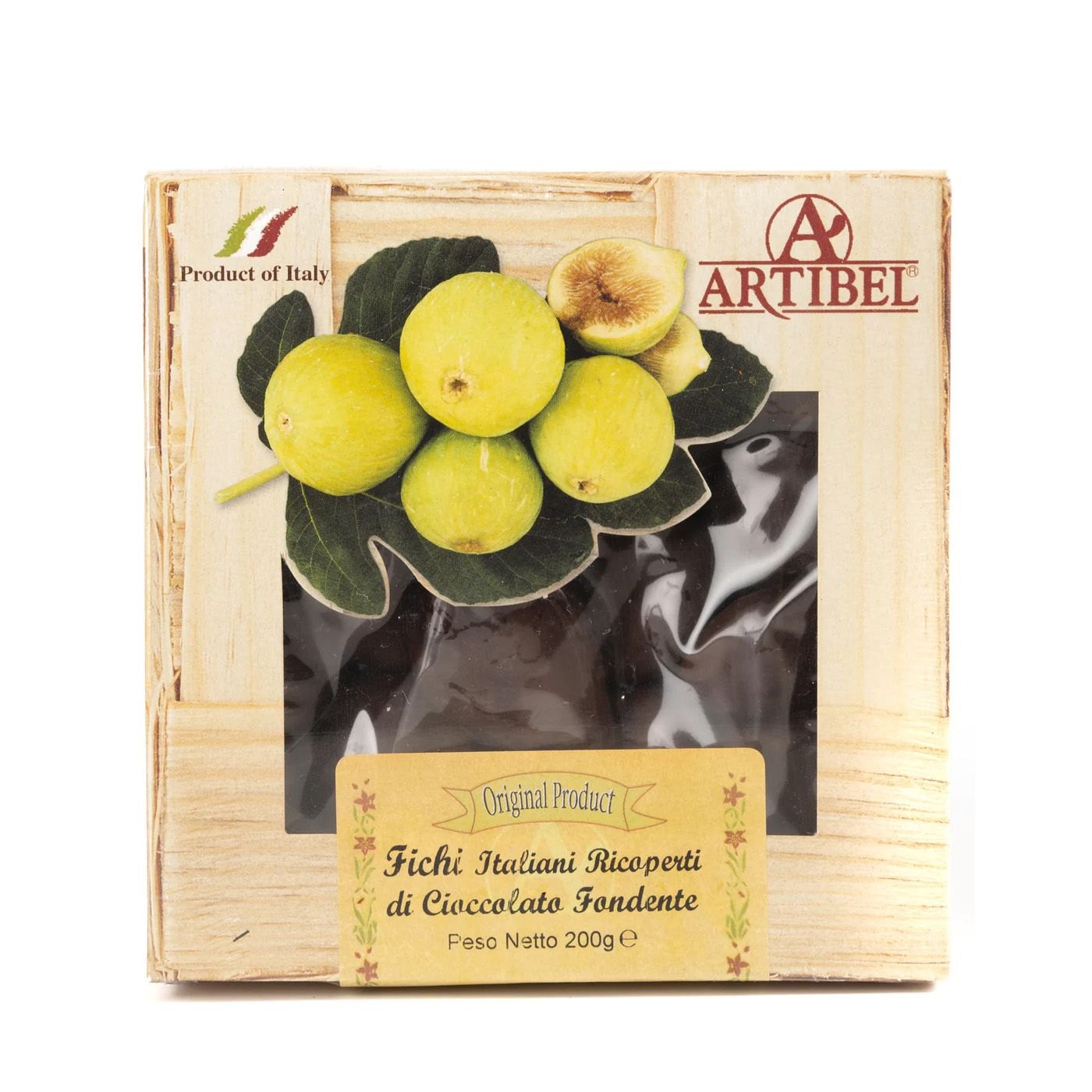 Figos Secos Cobertos com Chocolate Artibel 200 g