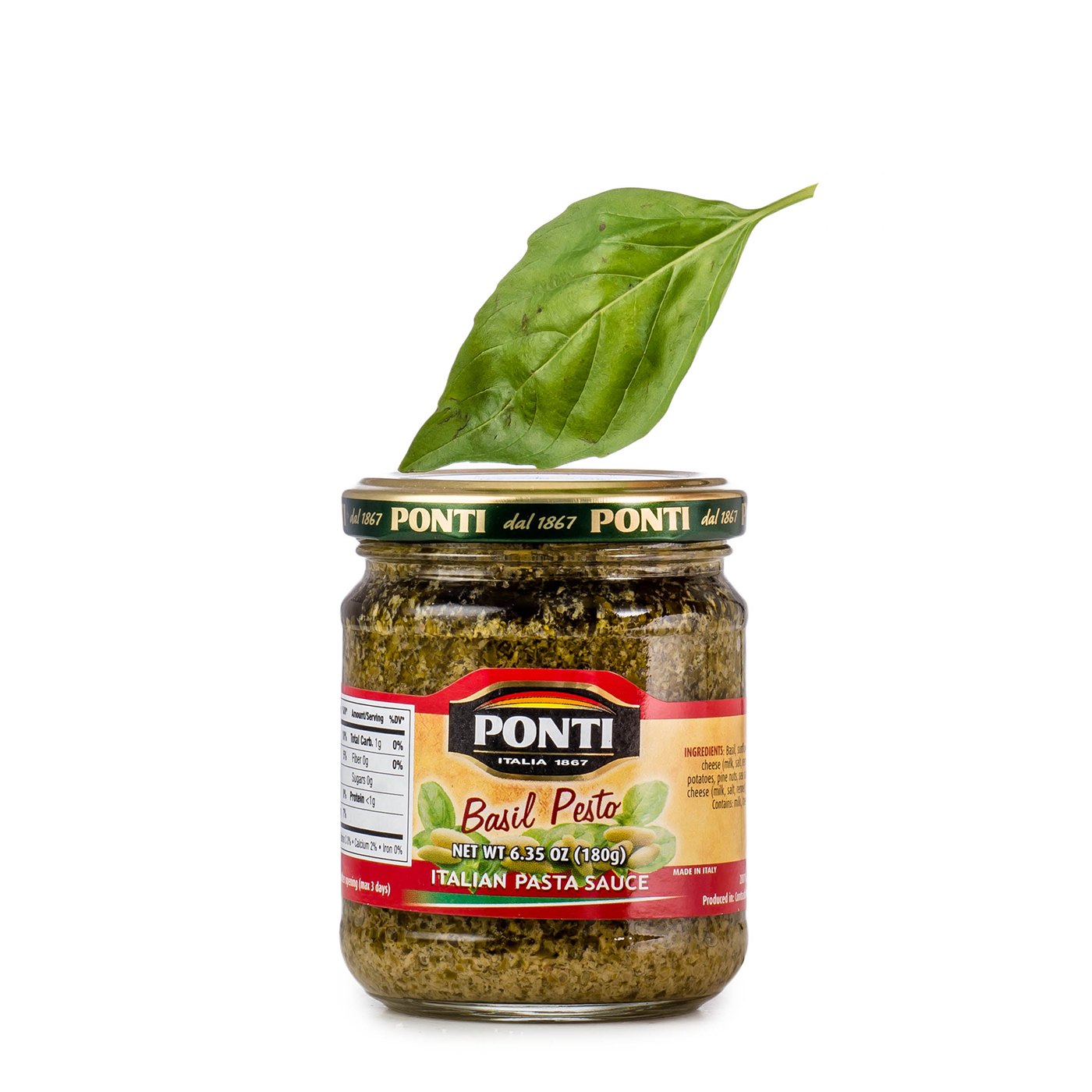 Pesto Basílico Genovês Ponti 215 g
