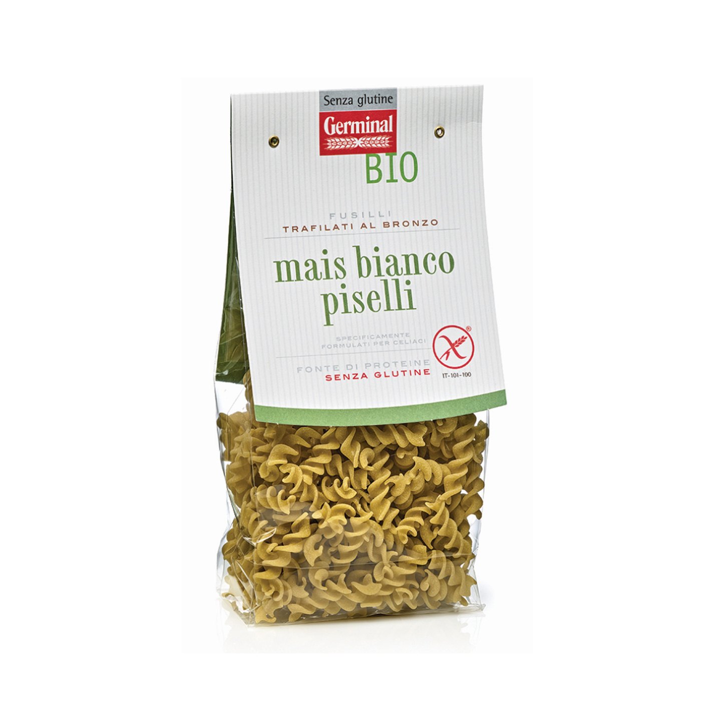 Massa Fusilli Germinal Organic Milho Branco e Ervilha 250 g