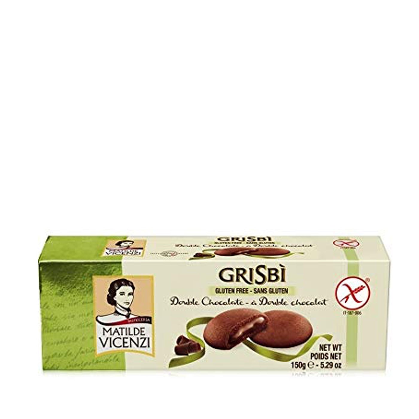 Biscoitos Grisbì Chocolate Sem Glúten 150 g