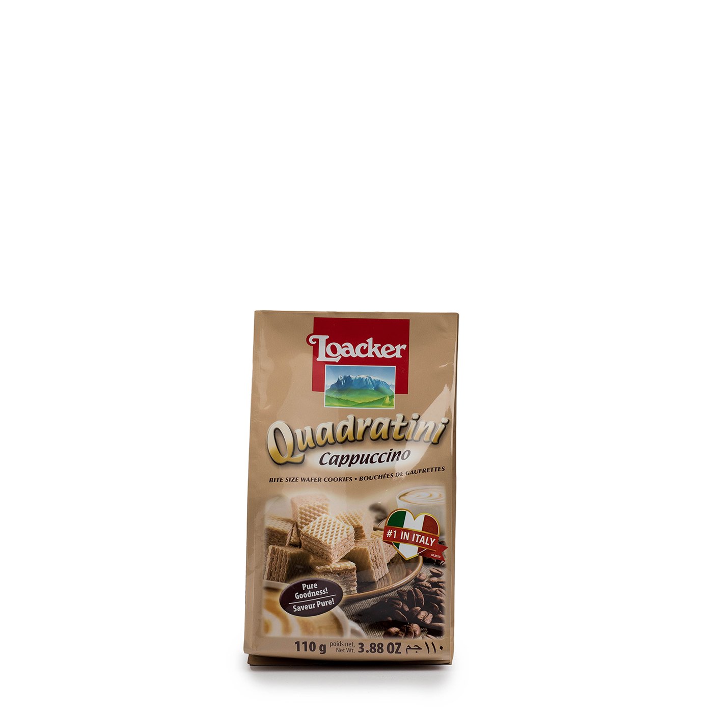 Biscoitos Quadratini Cappuccino Loacker