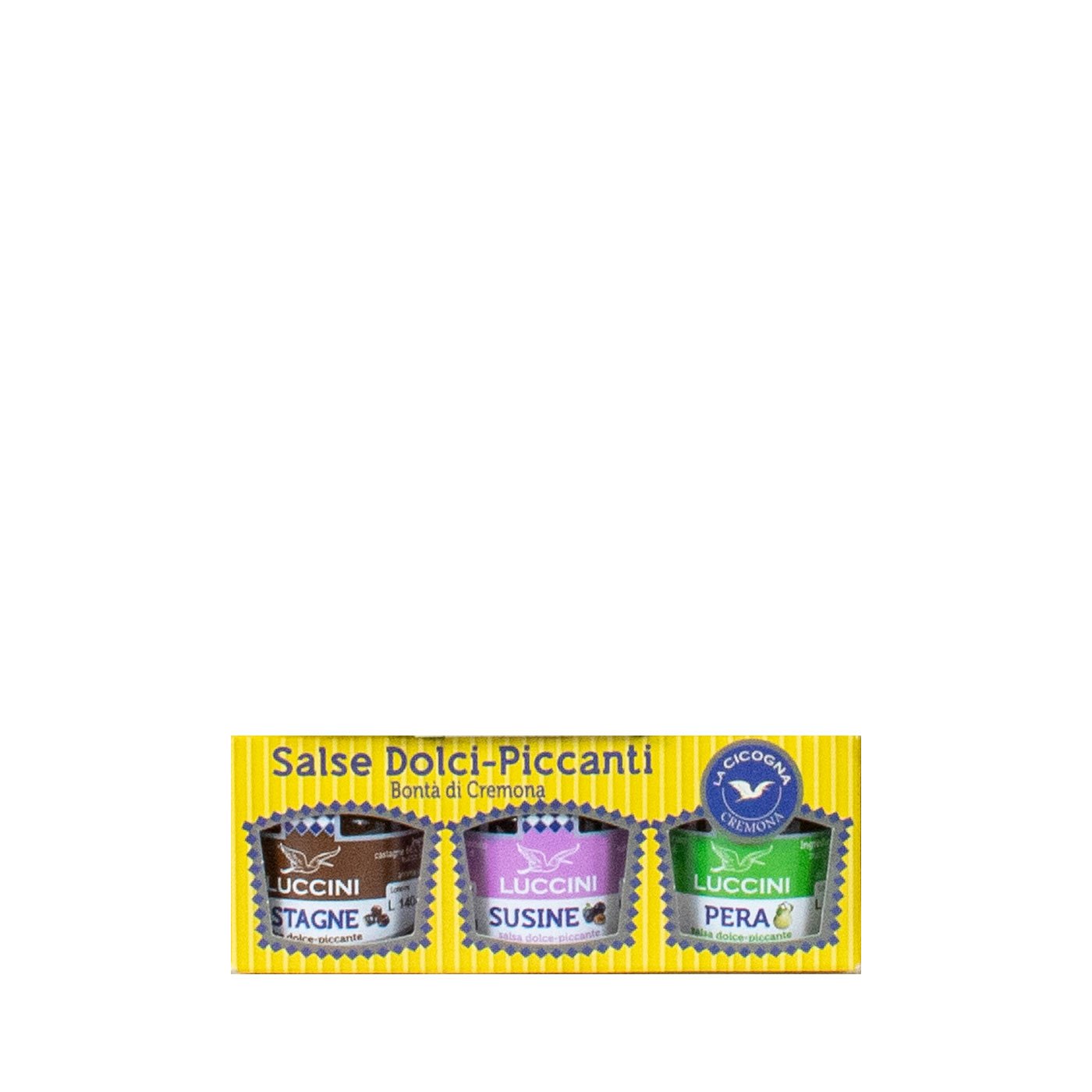 Trio de Molhos Ameixa, Castanha e Pera Luccini 145 g