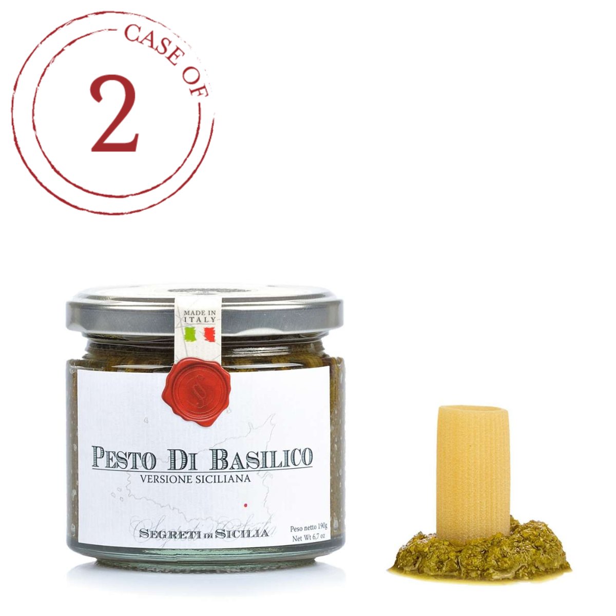 Pesto de Manjericão com Amêndoa e Pistache Frantoi Cutrera