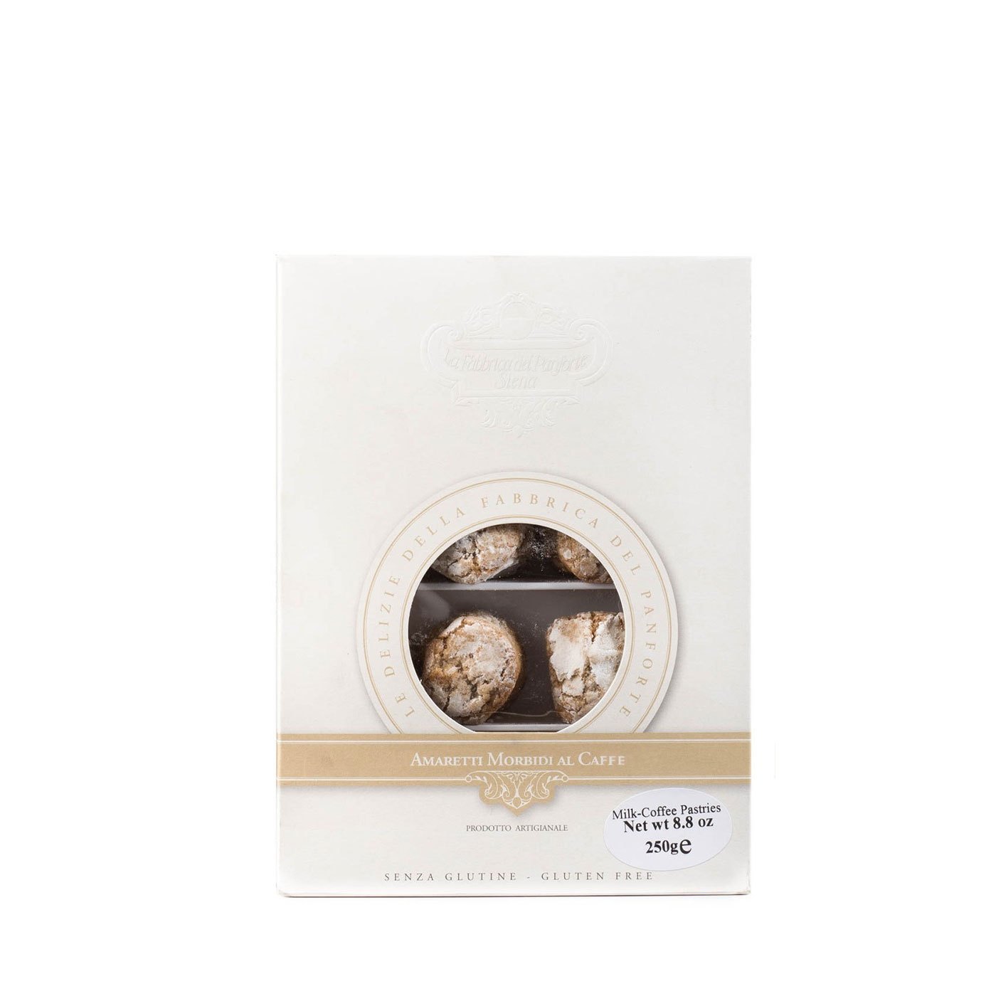 Biscoitos Amaretti Macios Café La Fabbrica del Panforte 250 g
