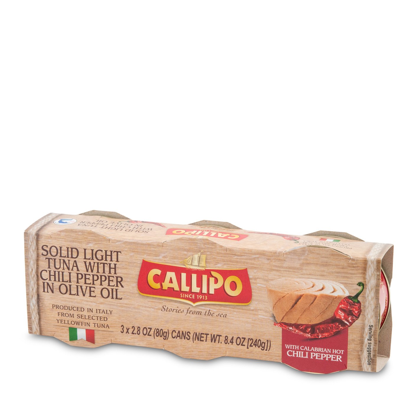 Atum Azeite Pimenta Calabresa Callipo 3 latas 79 g