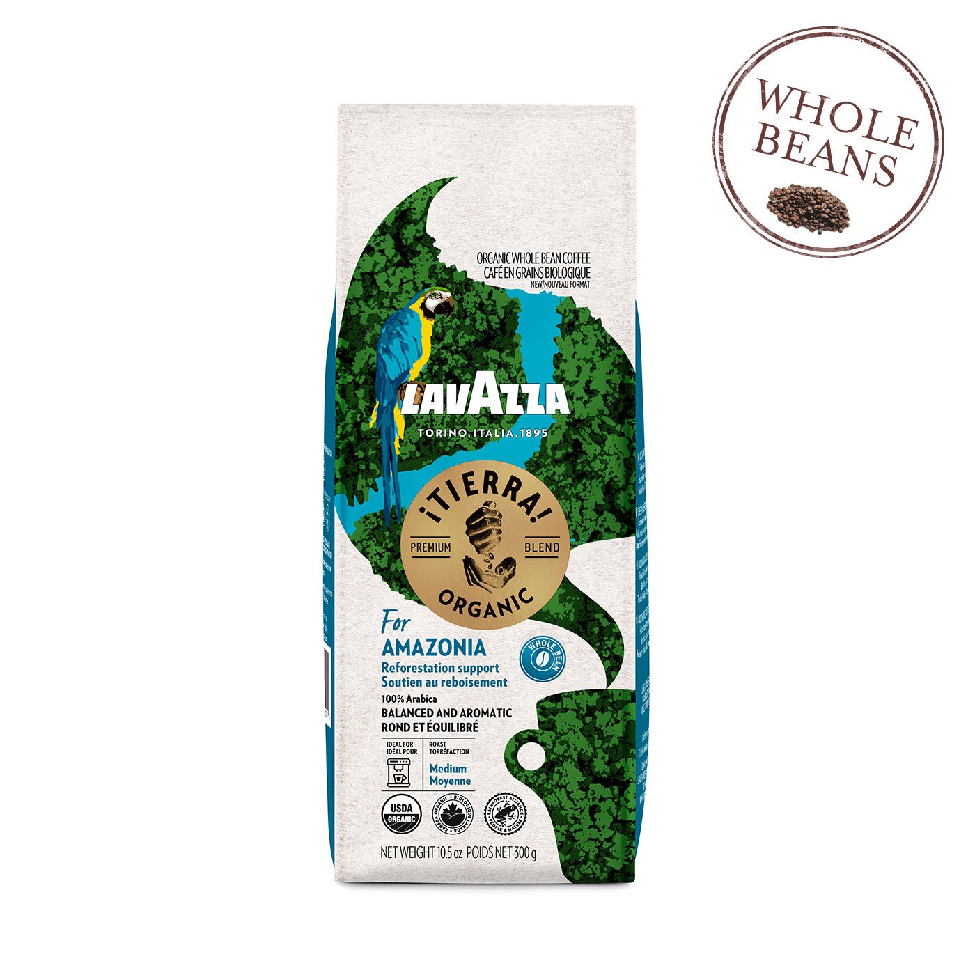 Café Orgânico Tierra Amazonia Grãos Lavazza 300 g