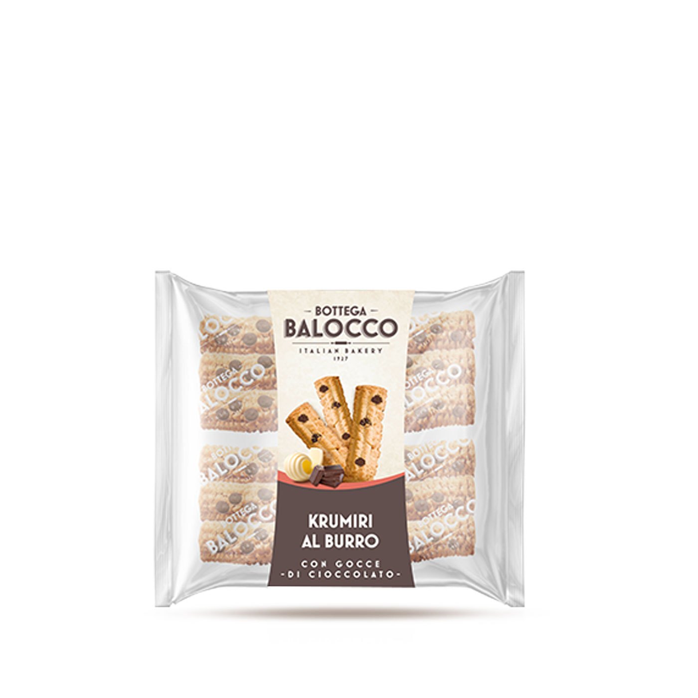 Biscoitos Krumiri com Gotas de Chocolate Balocco 200 g