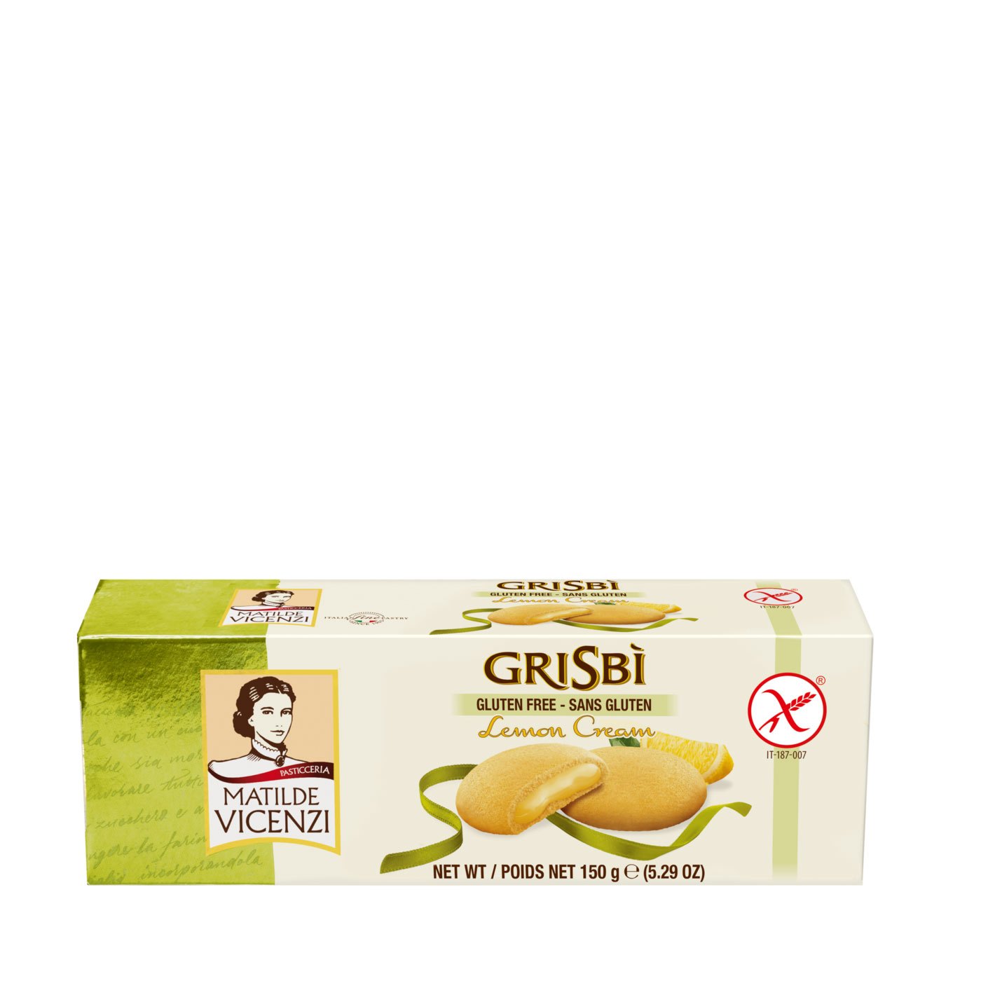 Biscoitos Grisbì Limão Sem Glúten 150 g