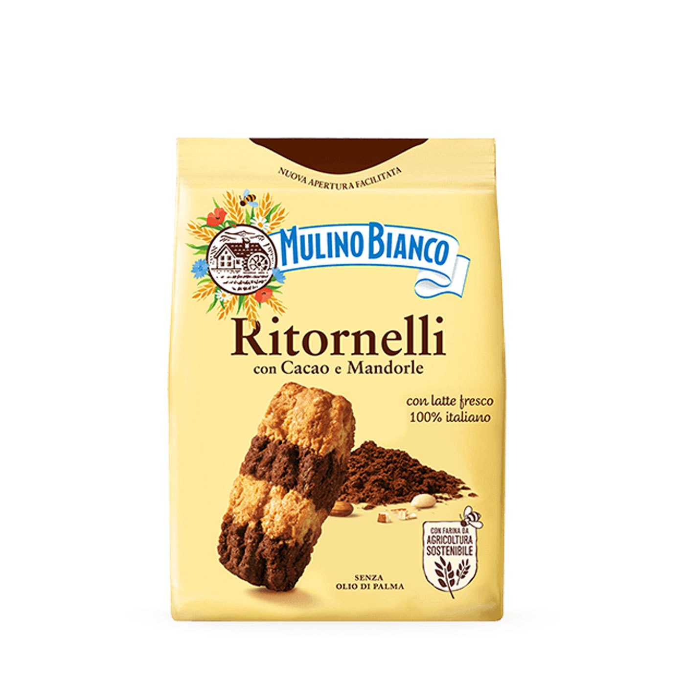 Biscoitos Amêndoa e Chocolate Ritornelli Mulino Bianco 700 g