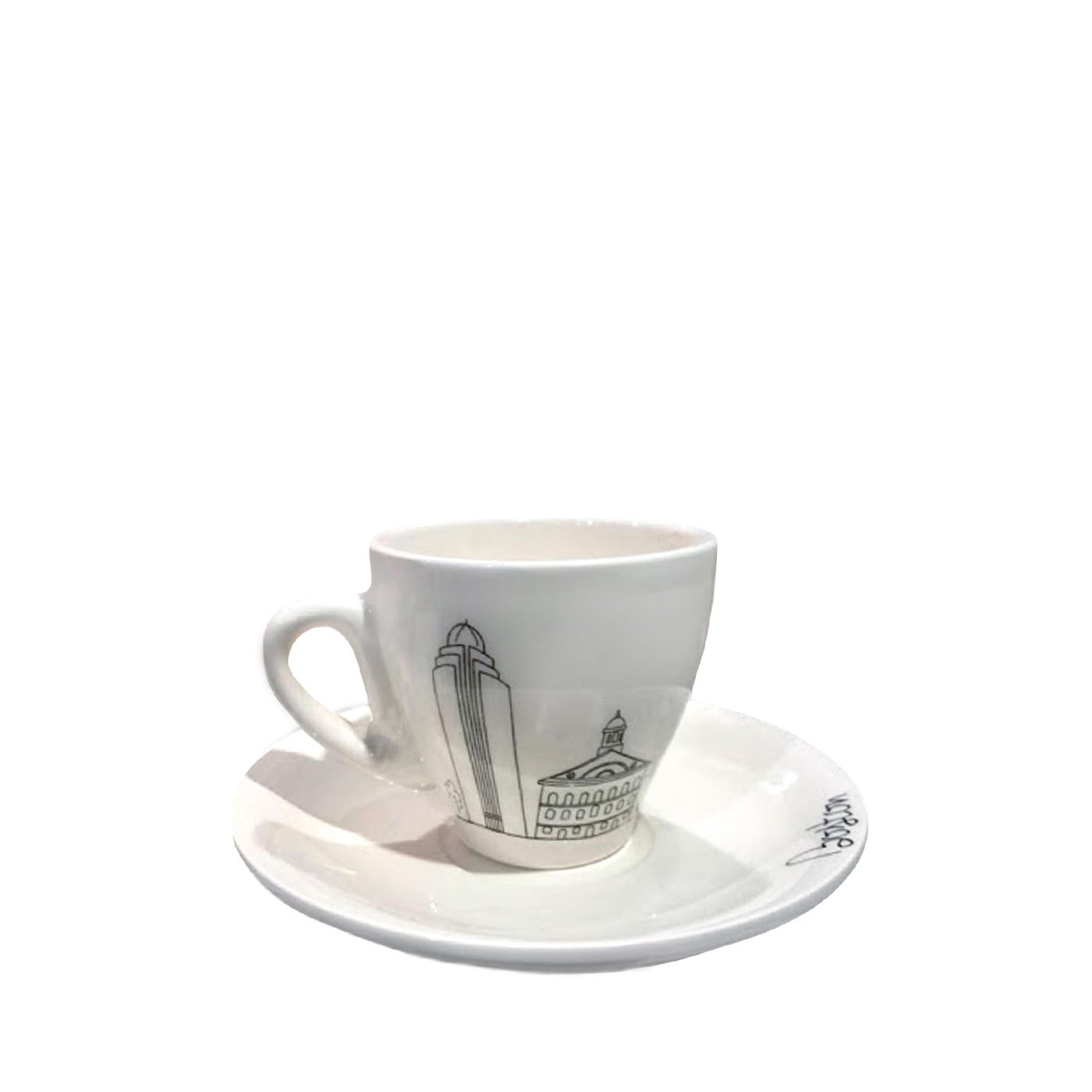 Xícara de Espresso Boston Cerâmica Branca