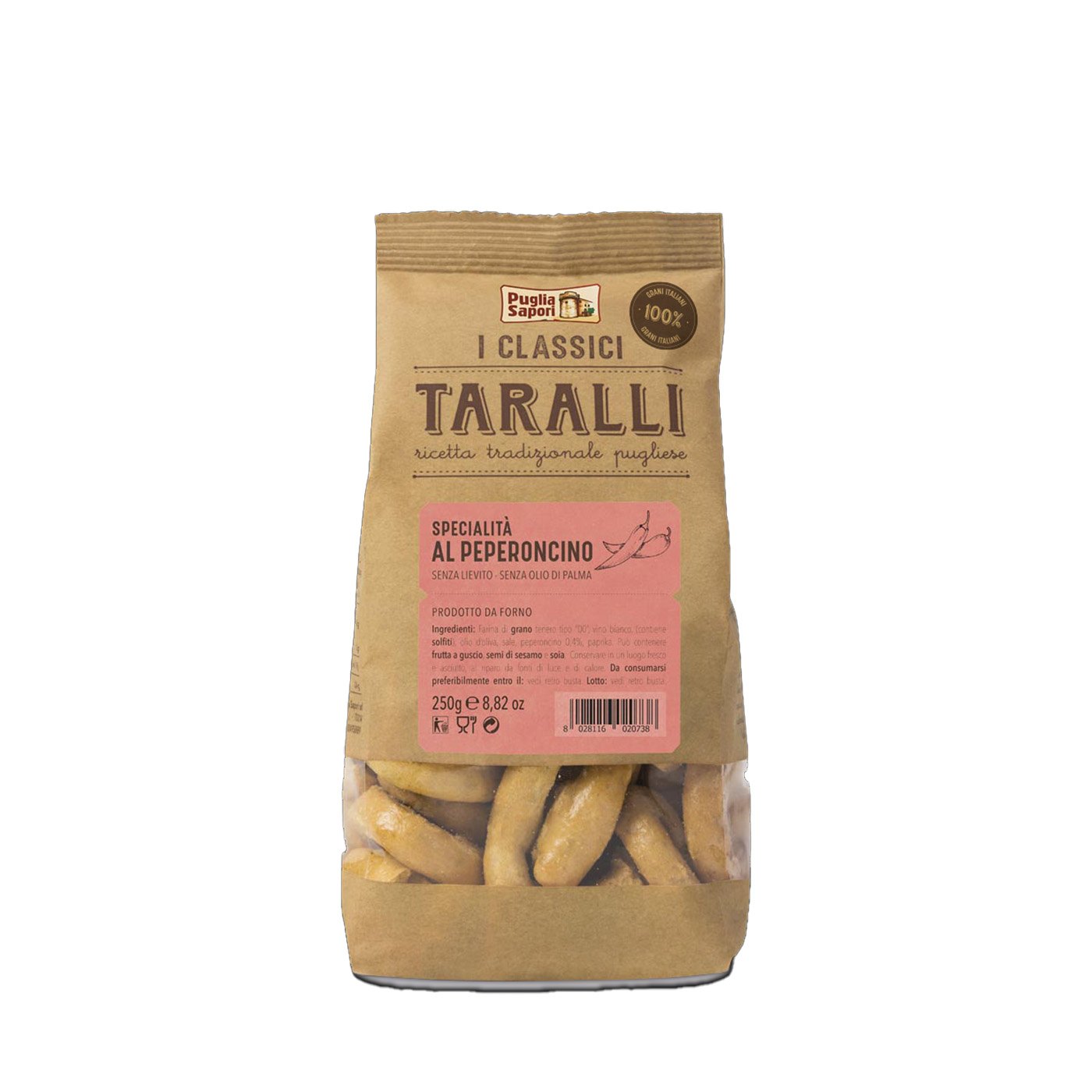 Biscoitos Taralli Peperoncino Puglia Sapori 250 g
