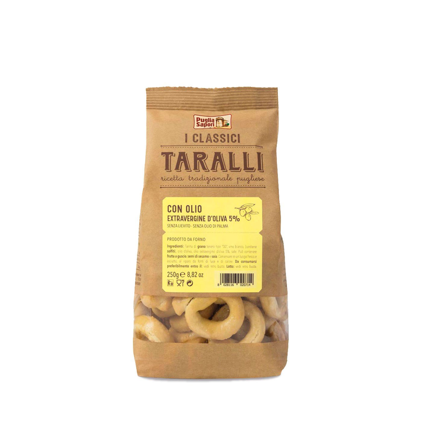 Biscoitos Taralli Azeite Puglia Sapori 250 g