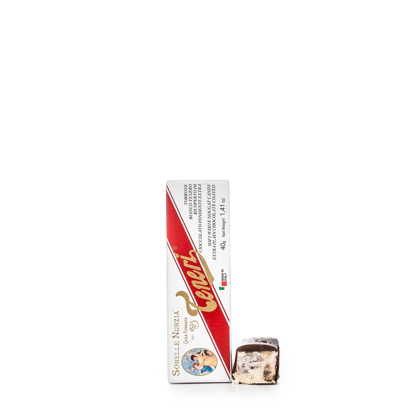 Torrone Macio com Chocolate Amargo Nurzia