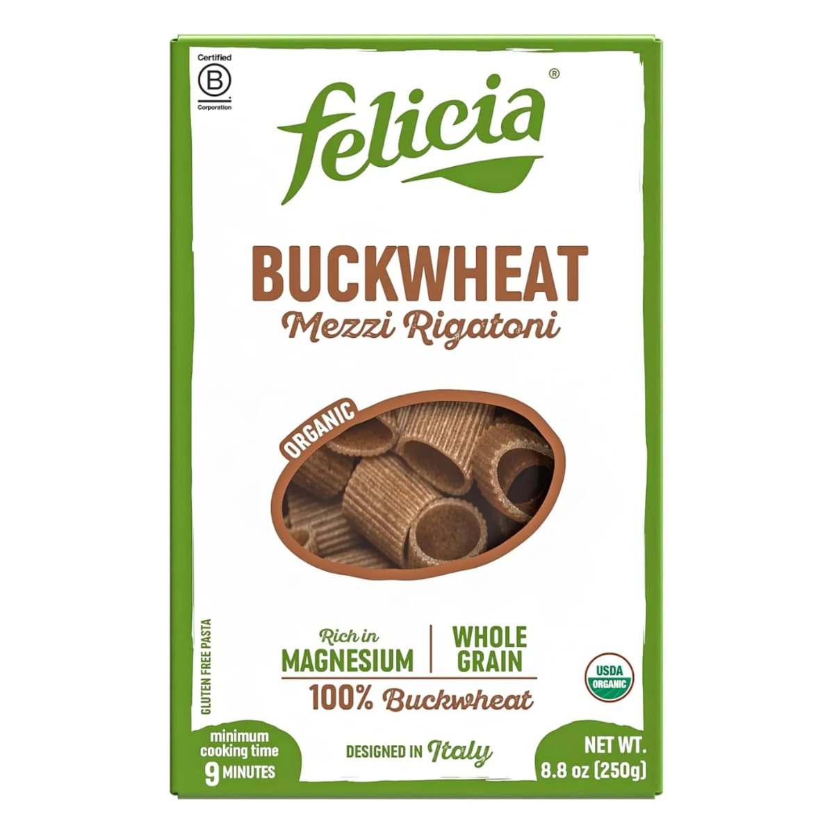 Rigatoni Mezzi Trigo Sarraceno Sem Glúten Felicia
