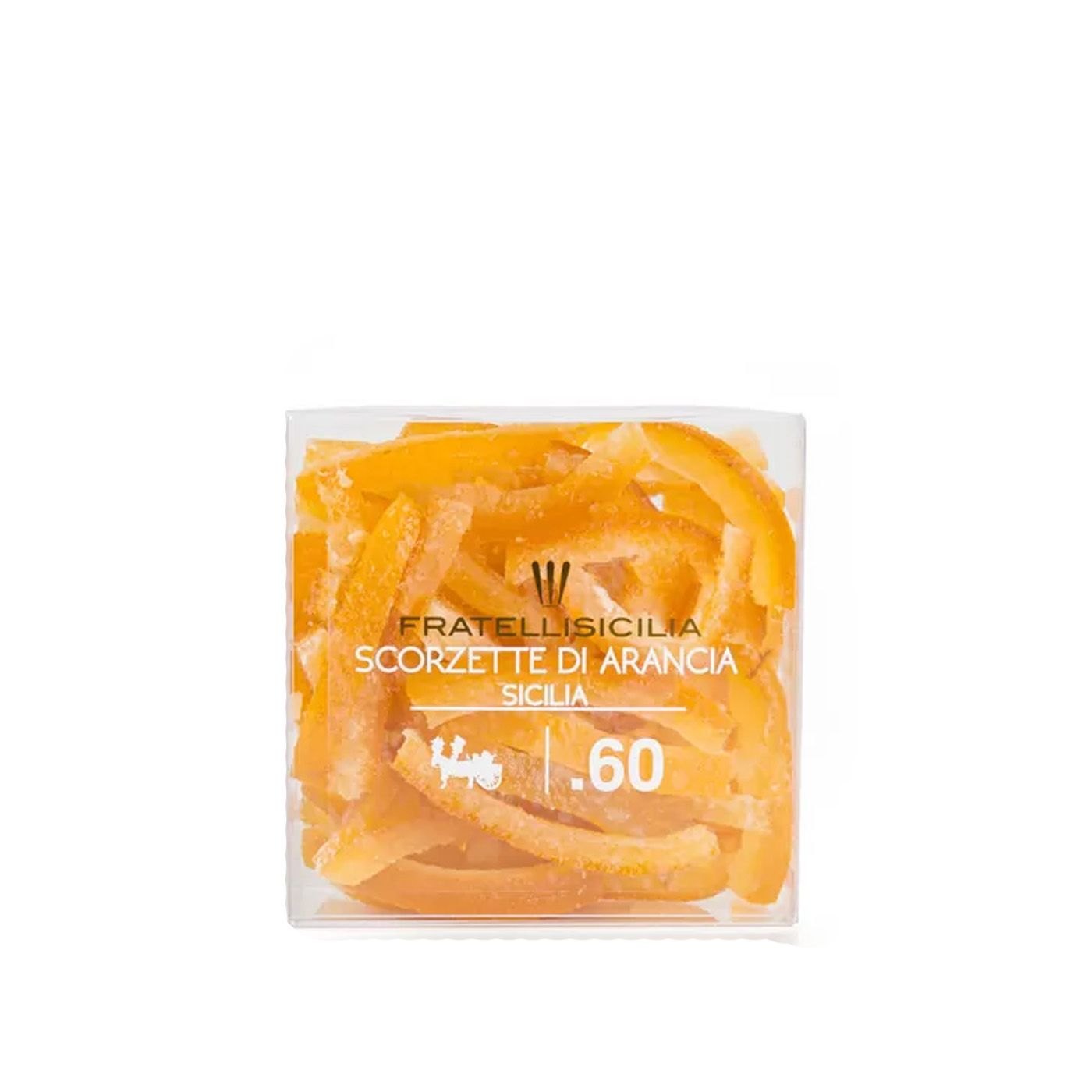 Cascas de Laranja Cristalizadas Fratelli Sicilia 165 g