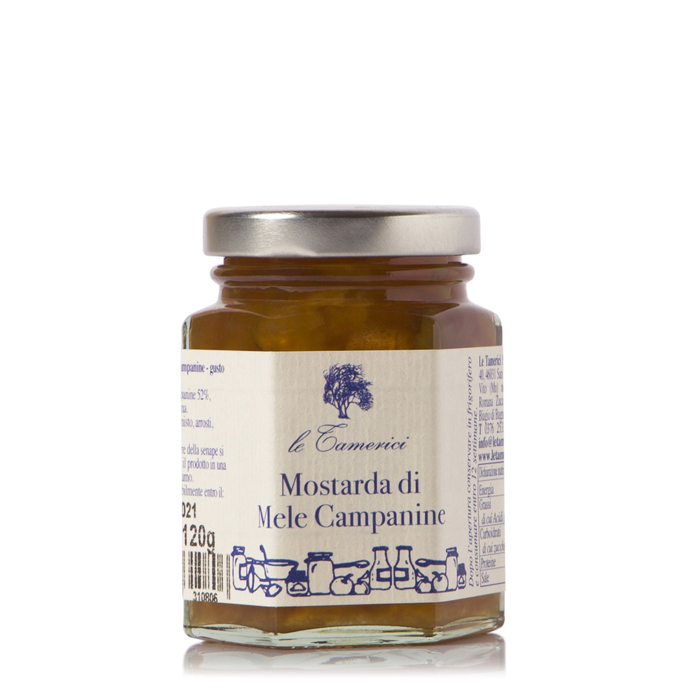 Mostarda Maçã Campanine Le Tamerici 120 g