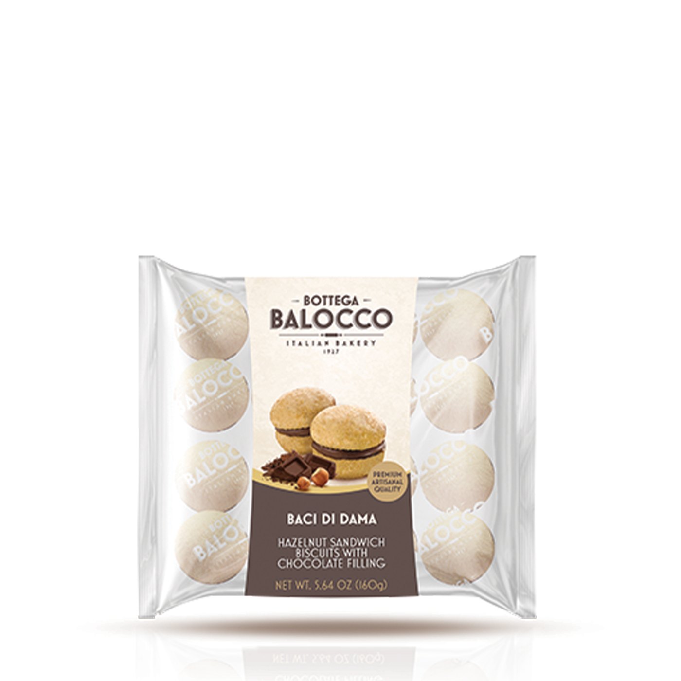 Baci di Dama Biscoitos de Avelã Balocco 160 g
