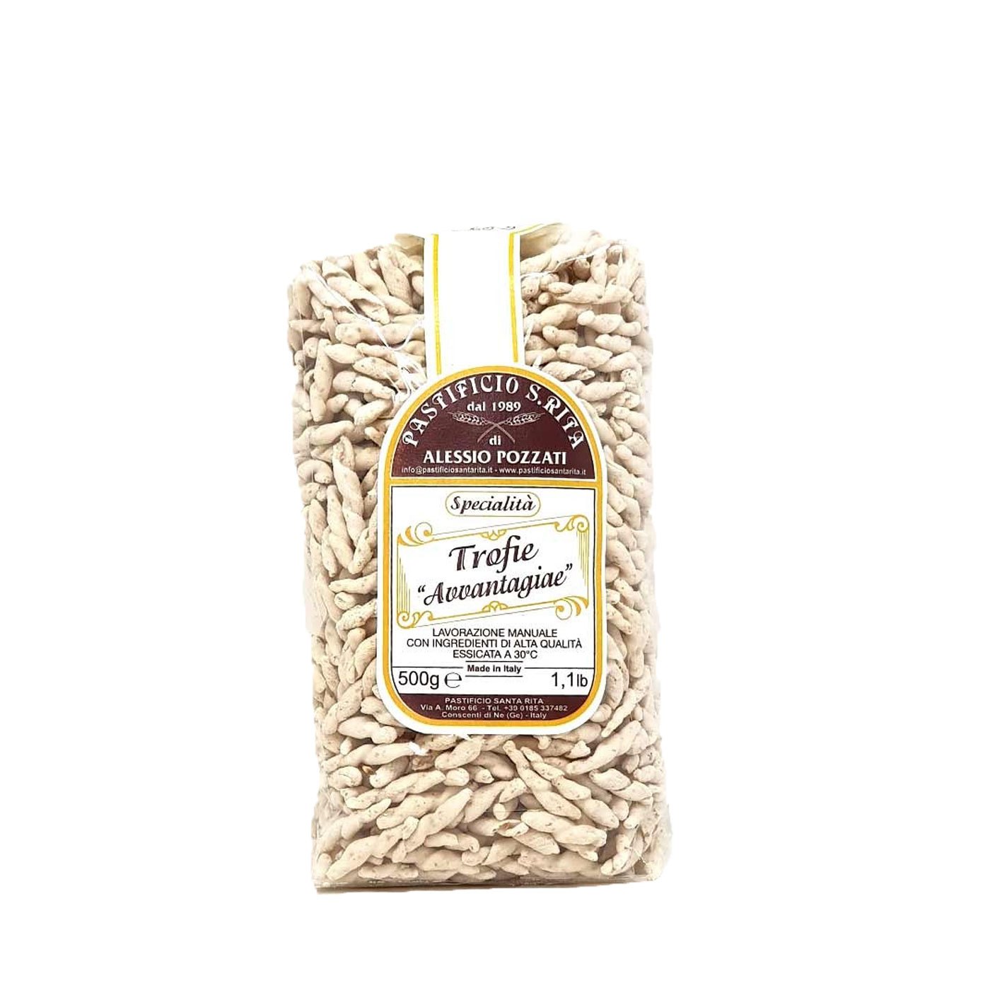 Trofie Avvantagiae Pastifício Santa Rita 500 g