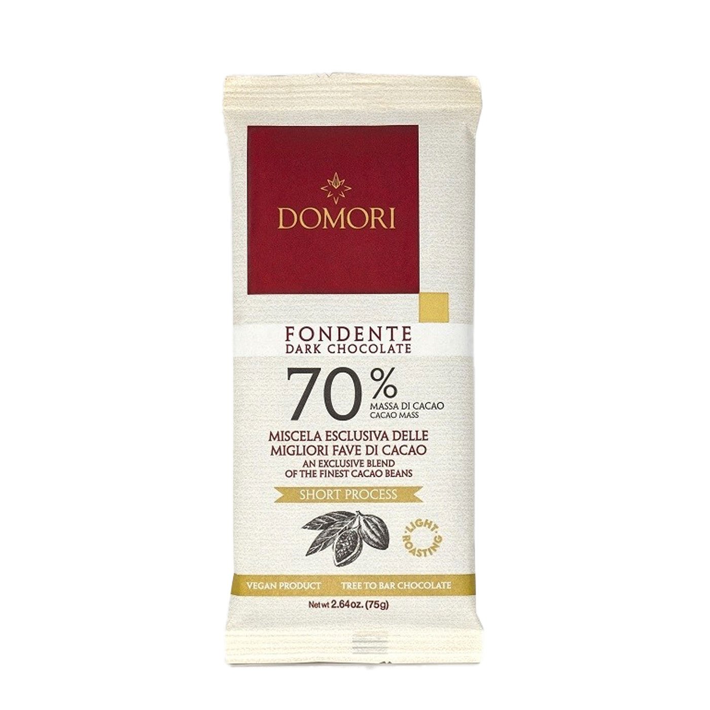 Chocolate Escuro Trinitario 70% Domori 73 g