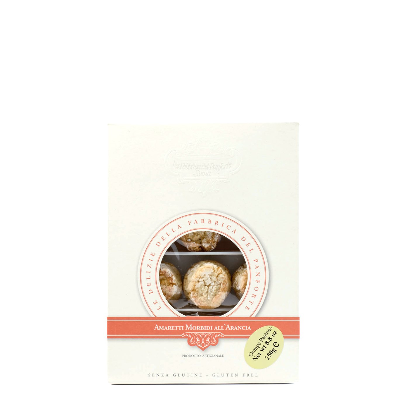 Biscoitos Amaretti Macios com Laranja Fabbrica del Panforte 250 g