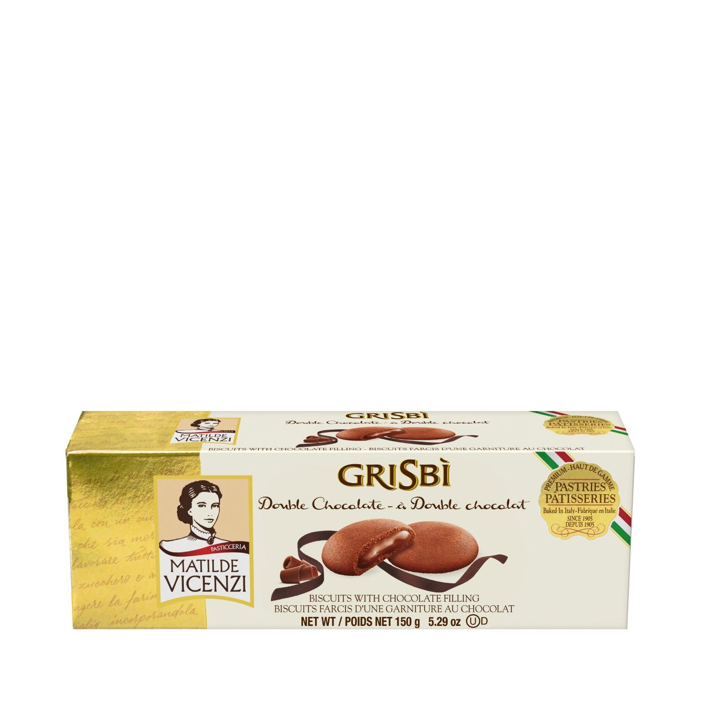 Biscoitos Grisbì Chocolate Vicenzi 150 g