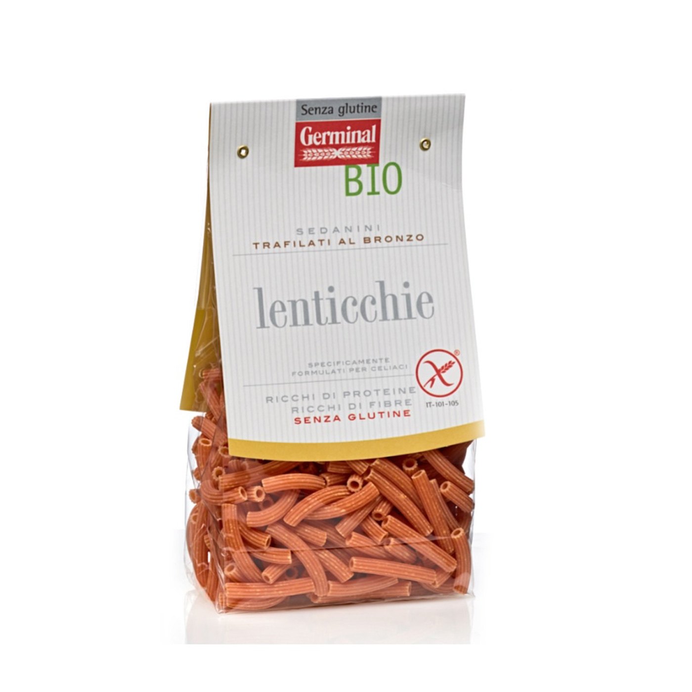 Massa Sedanini Germinal Organic Lentilha Vermelha 250 g