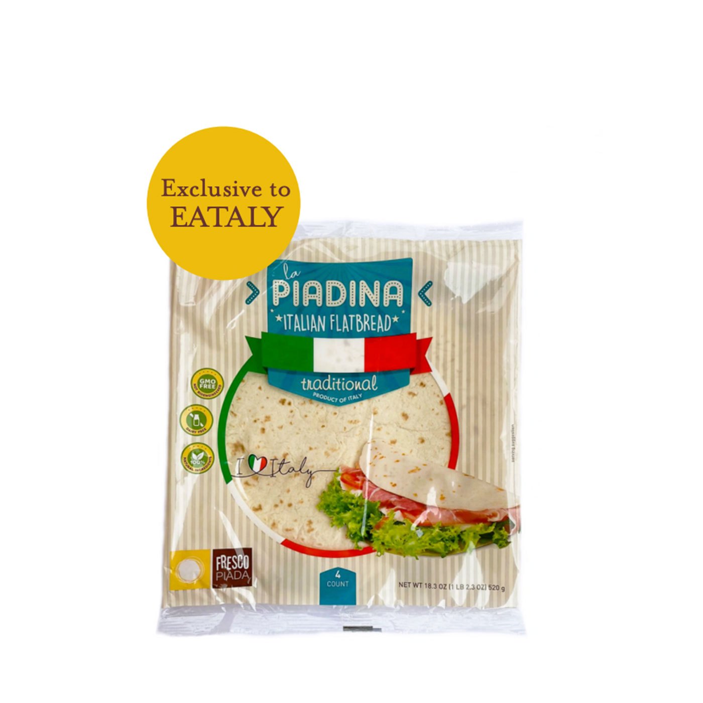 Piadina Romagnola Tradicional Fresco Piada 520 g