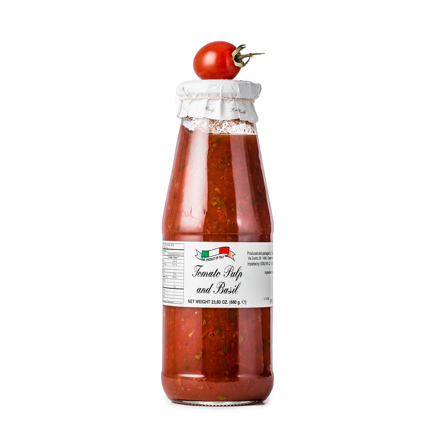 Tomate Amassado com Manjericão Riolfi