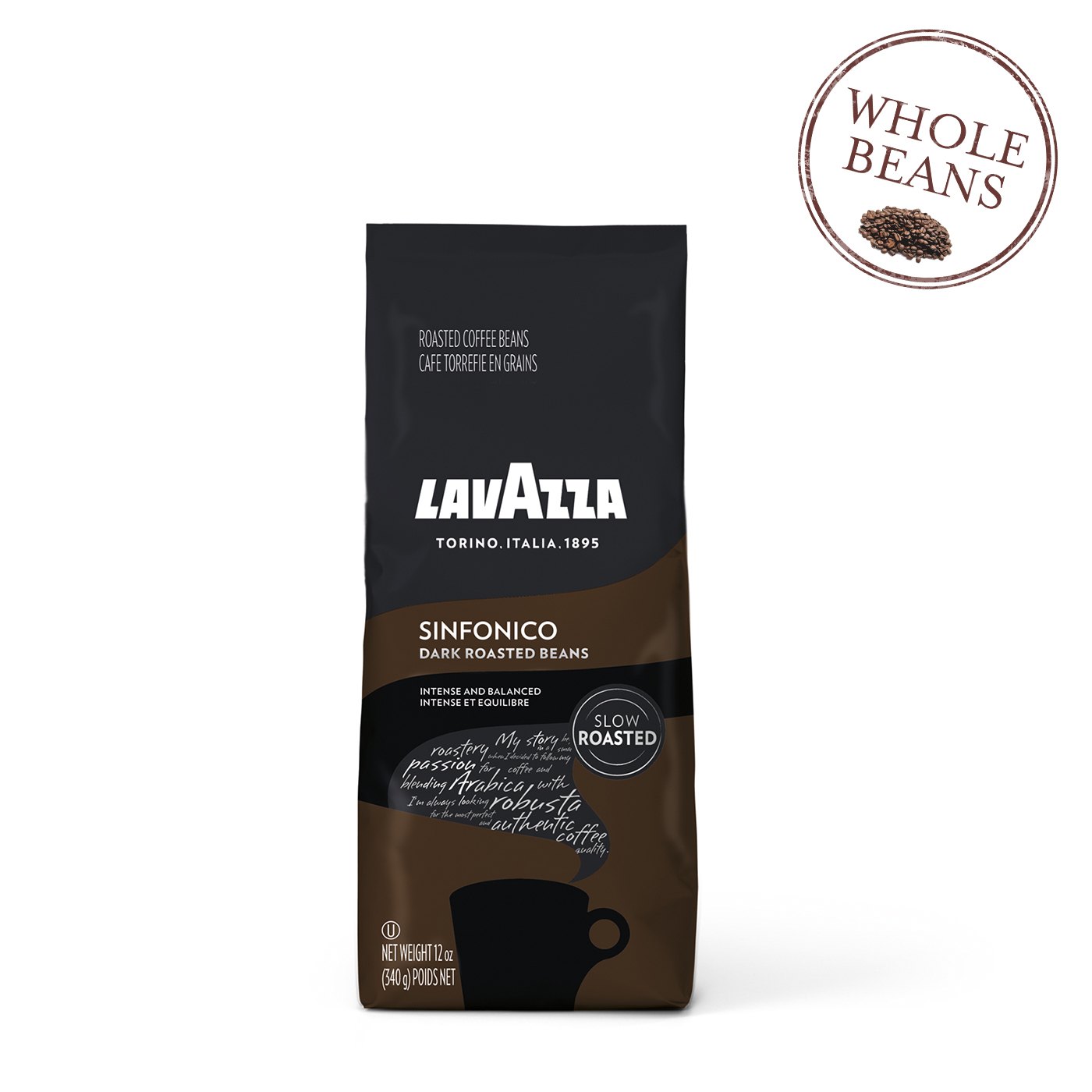 Café Sinfonico Torra Escura Grãos Inteiros Lavazza 340 g