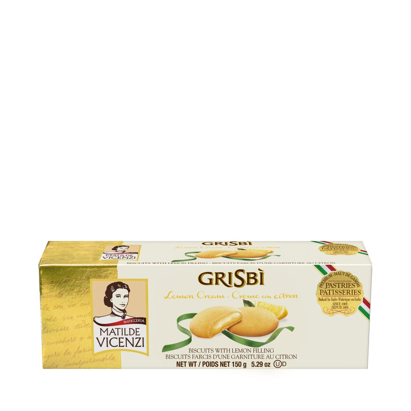 Biscoitos Grisbì Limão Vicenzi 150 g