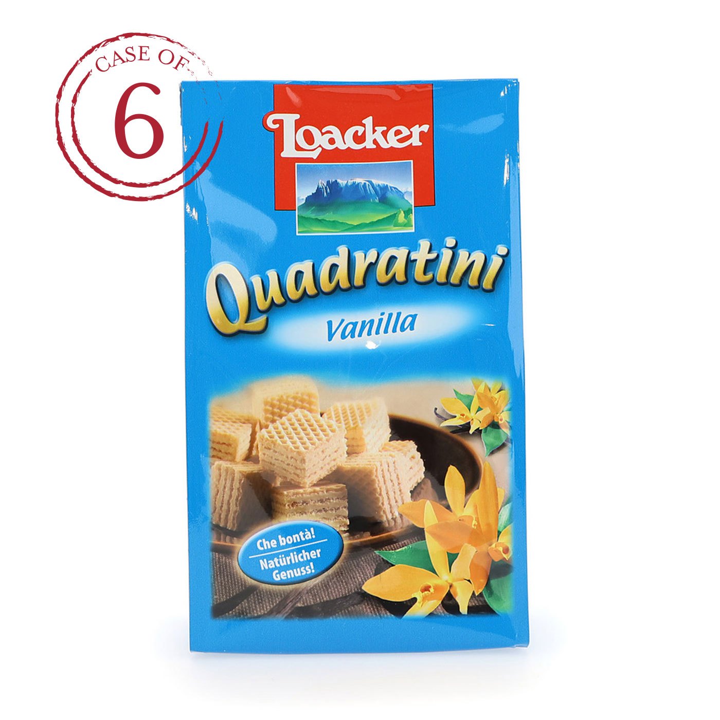 Caixa-presente Biscoito Quadratini Baunilha Loacker
