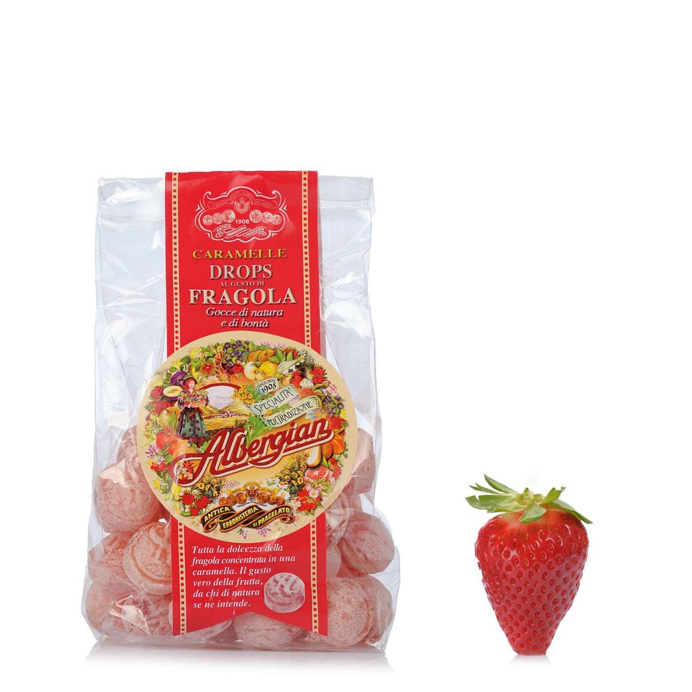 Balas Morango Albergian 150 g