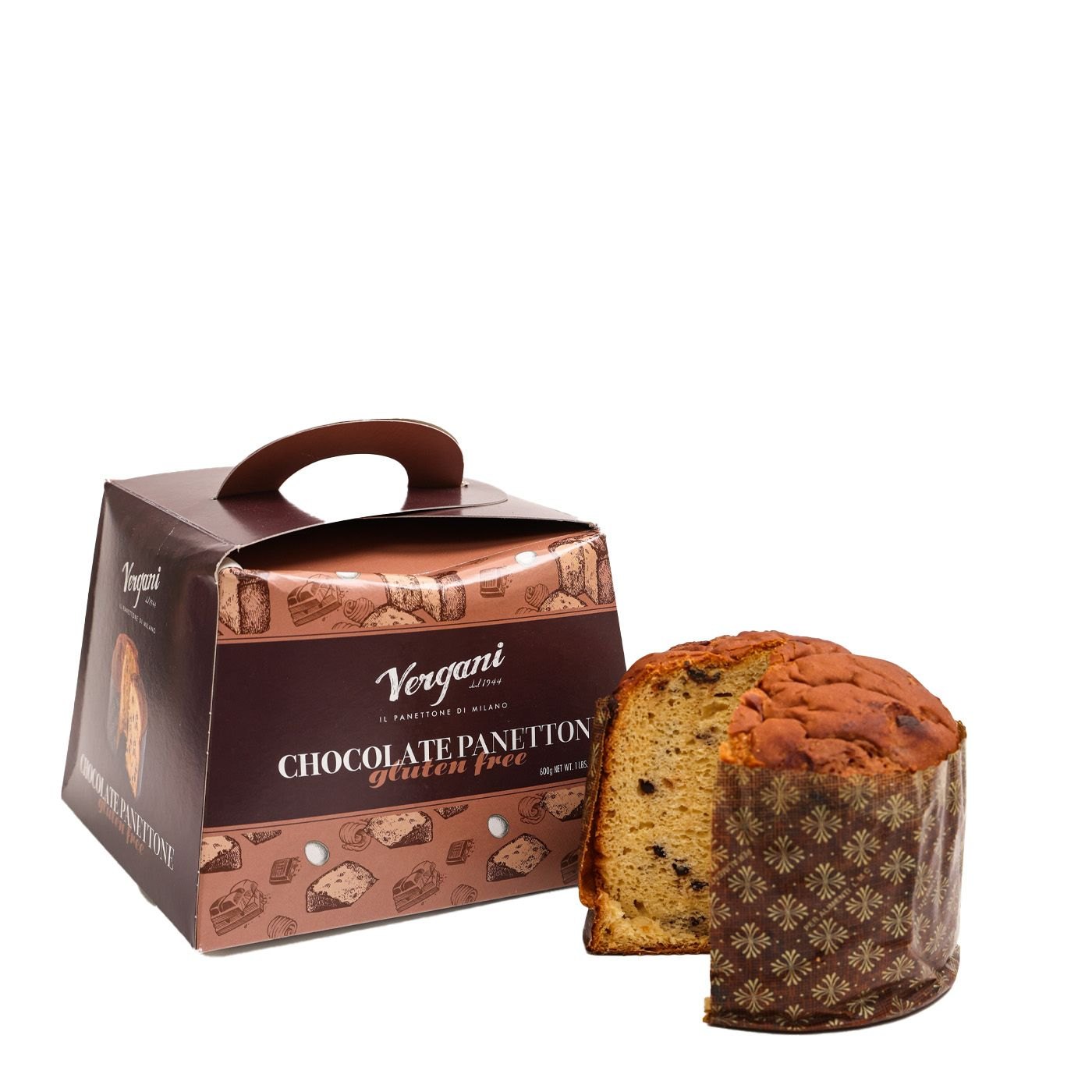 Panettone Chocolate Sem Glúten Vergani 600 g