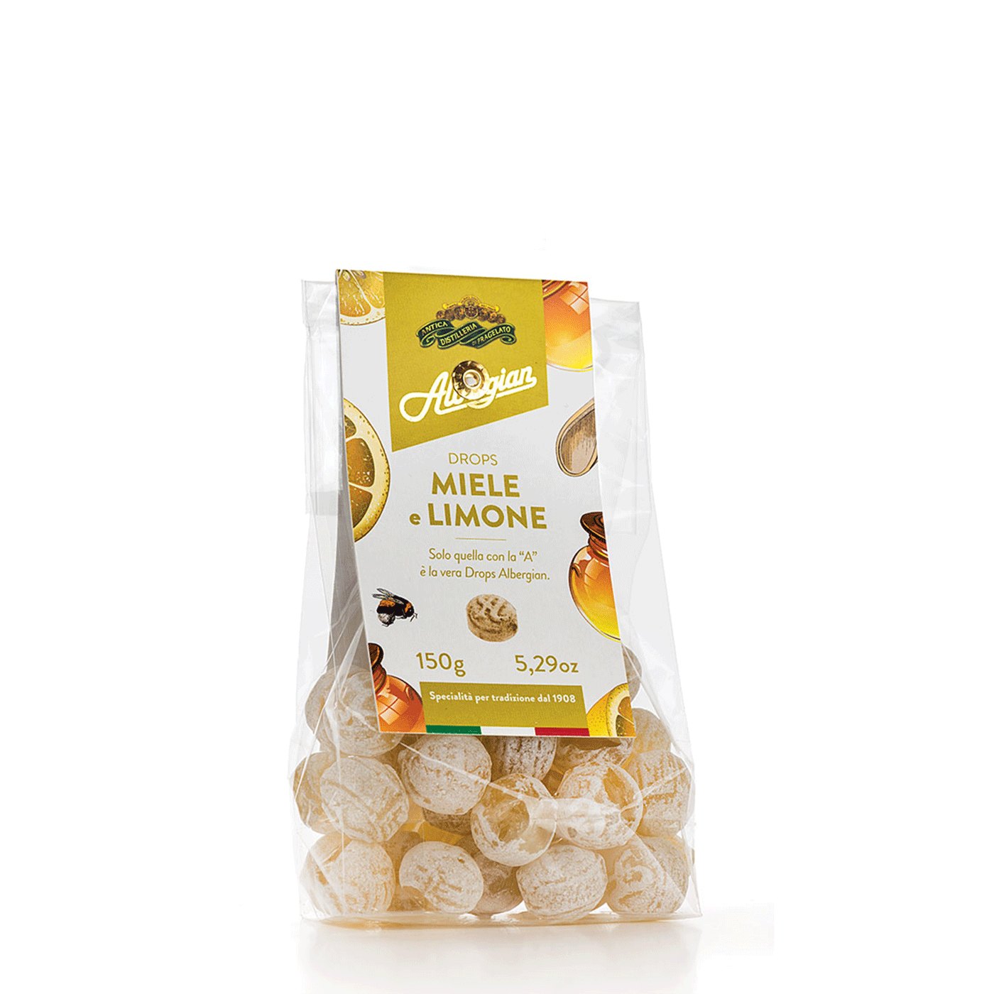 Balas Limão e Mel Albergian 150 g