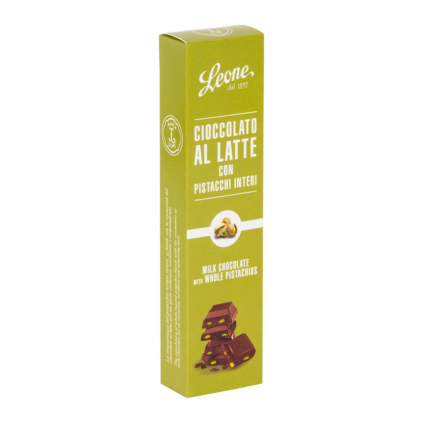 Chocolate ao Leite com Pistache Leone 54 g