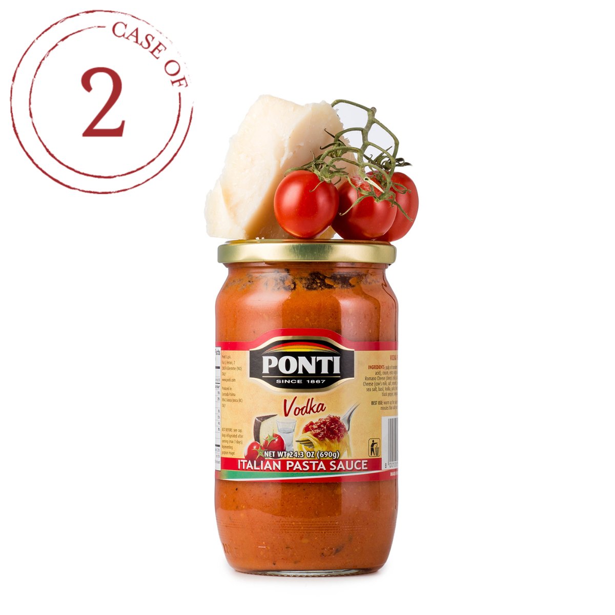 Molho de Tomate com Vodka Ponti