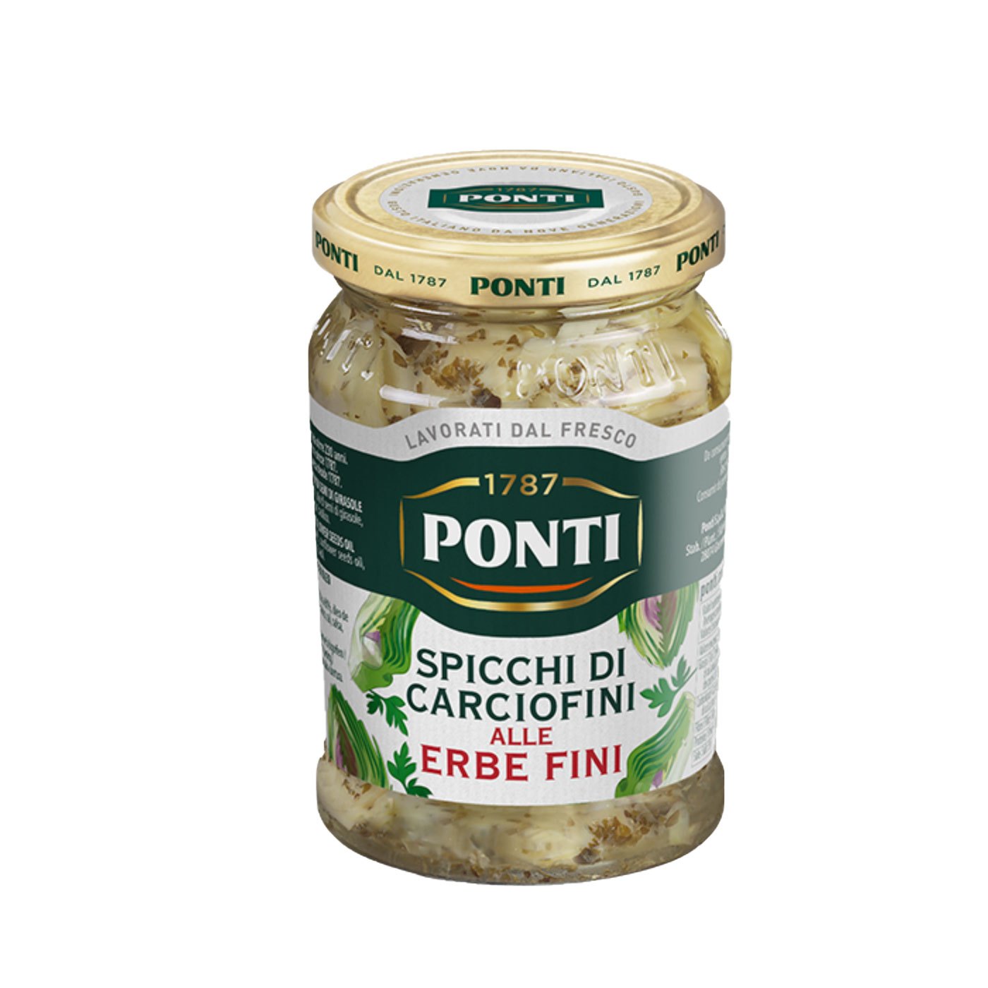 Alcachofras Pequenas com Ervas em Óleo Ponti 315 g
