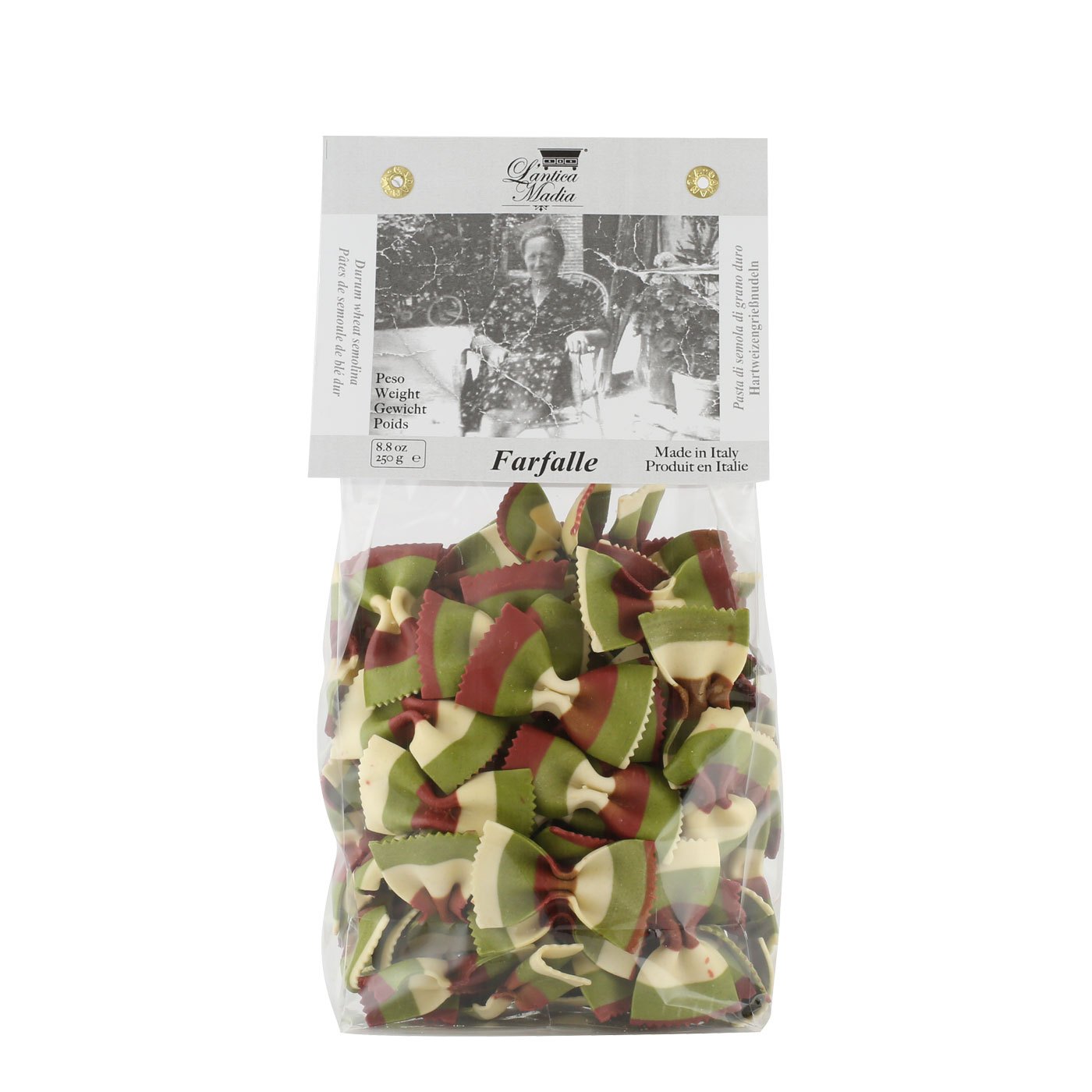 Farfalle Tricolor Bandeira Italiana Antica Madia 250 g