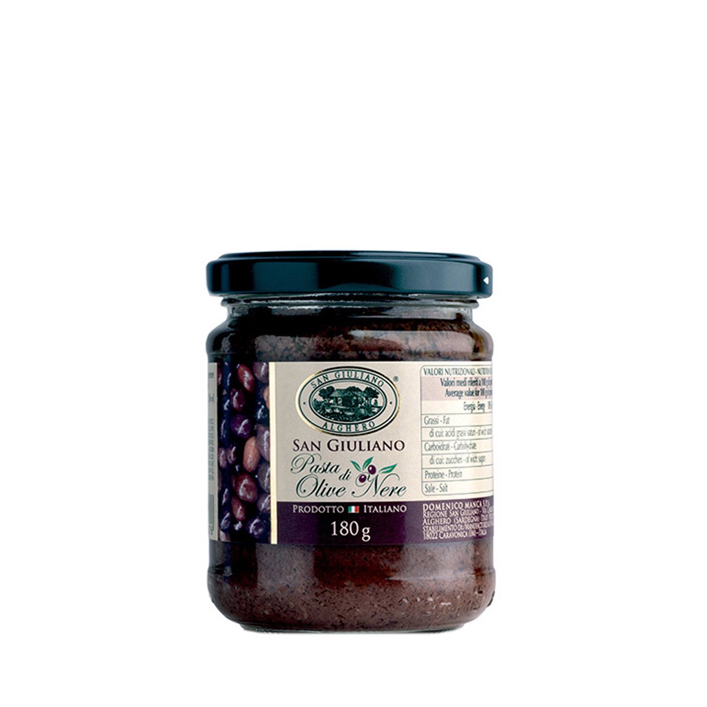 Pasta de Azeitonas Pretas San Giuliano 180 g