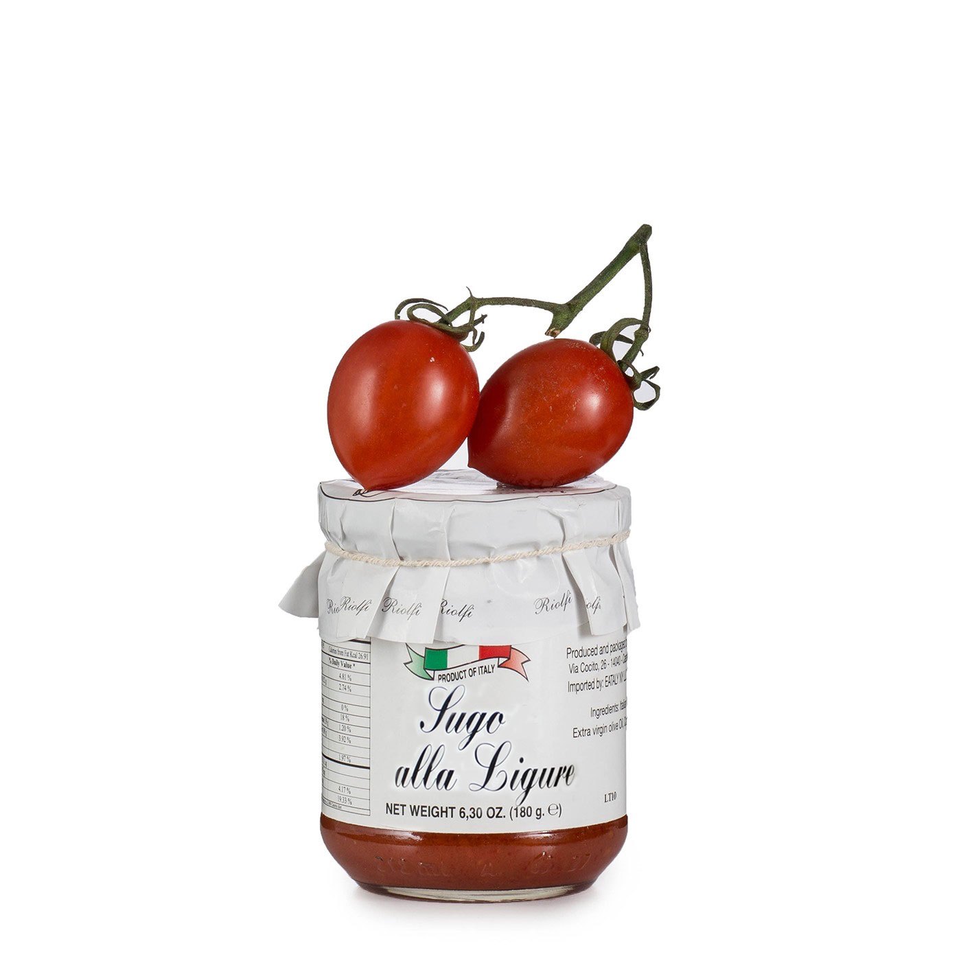Molho de Tomate Liguriano com Manjericão Riolfi
