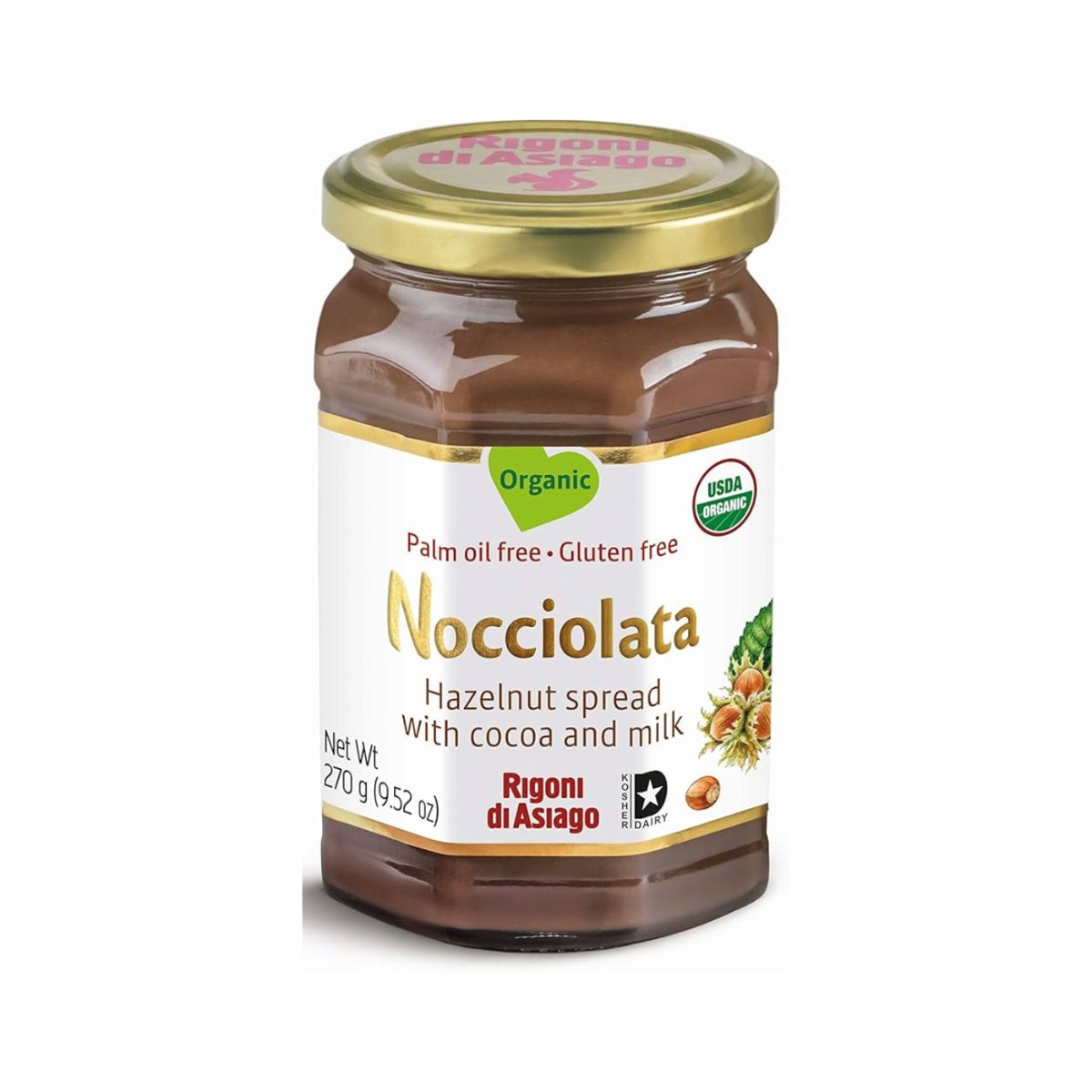 Pasta de Avelã Nocciolata com Leite Orgânica