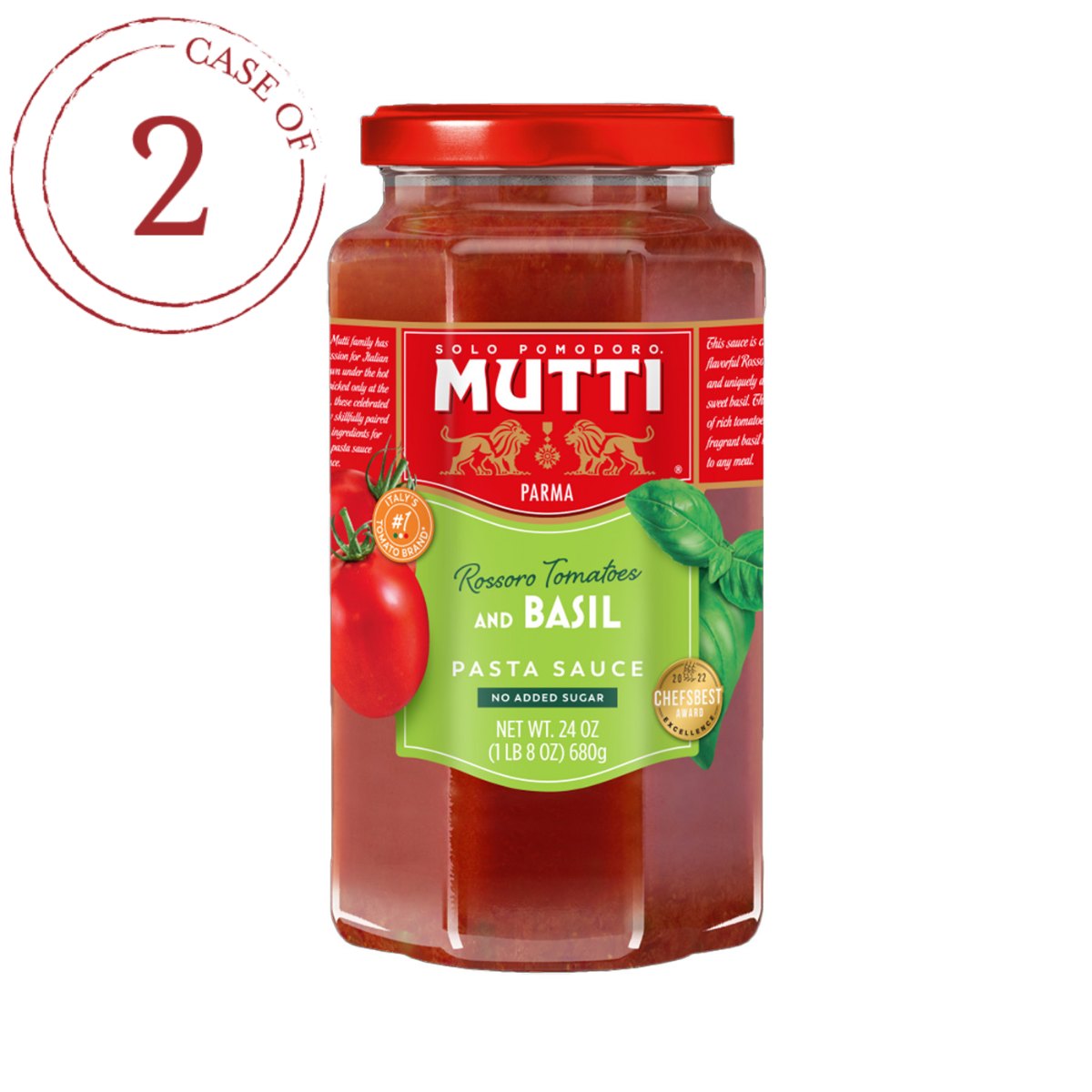 Molho de Tomate Rossoro com Manjericão Mutti