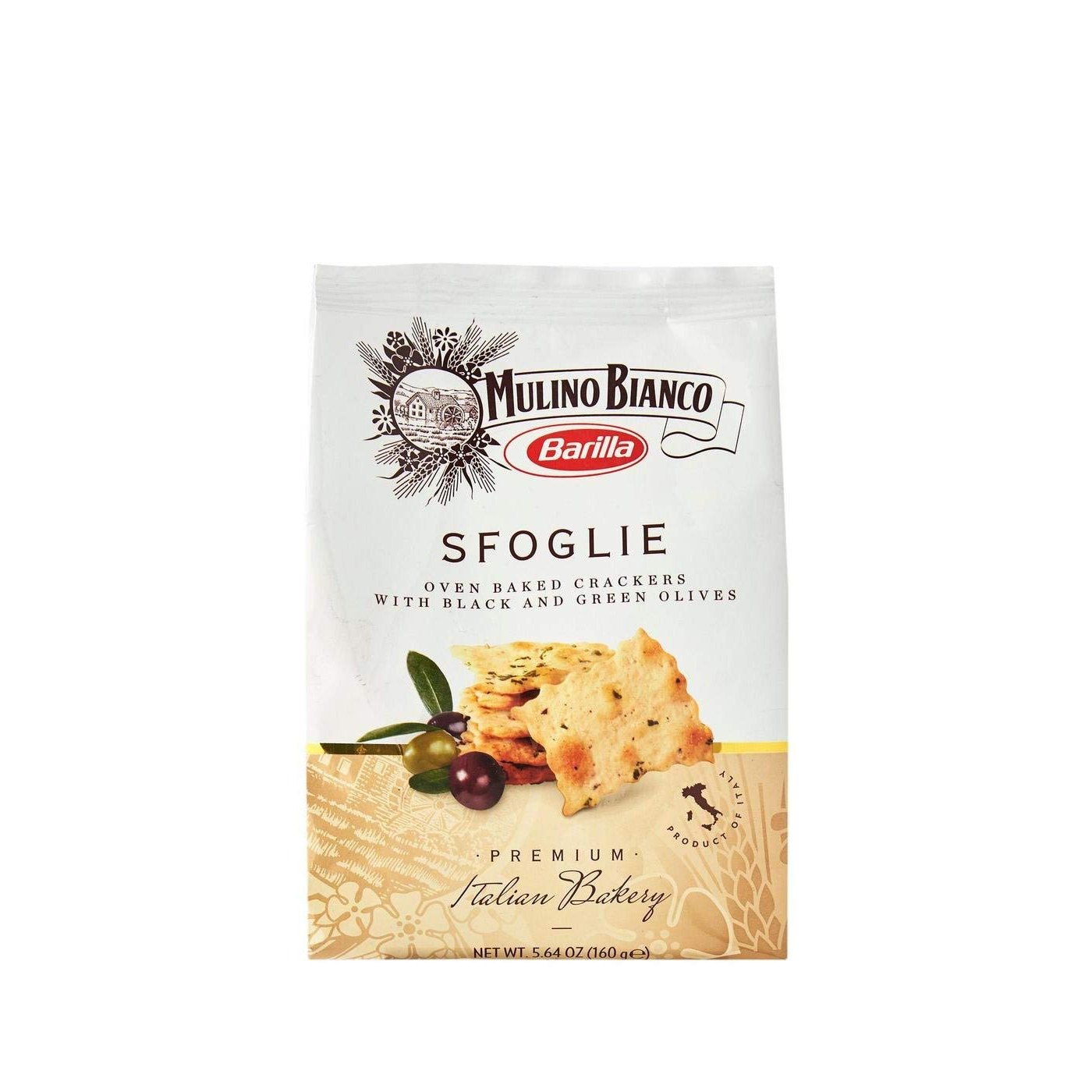 Biscoitos Sfoglia de Azeitona Mulino Bianco 160 g