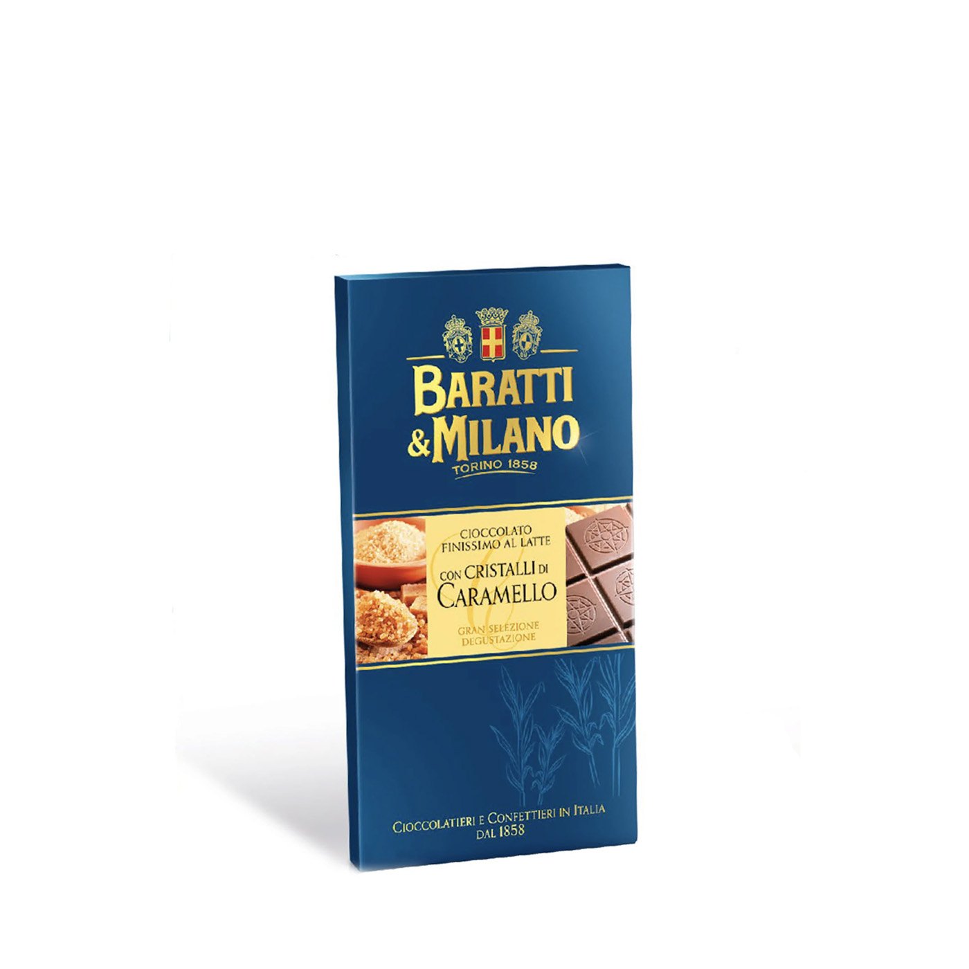 Barra de Chocolate ao Leite com Caramelo Crocante Baratti & Milano