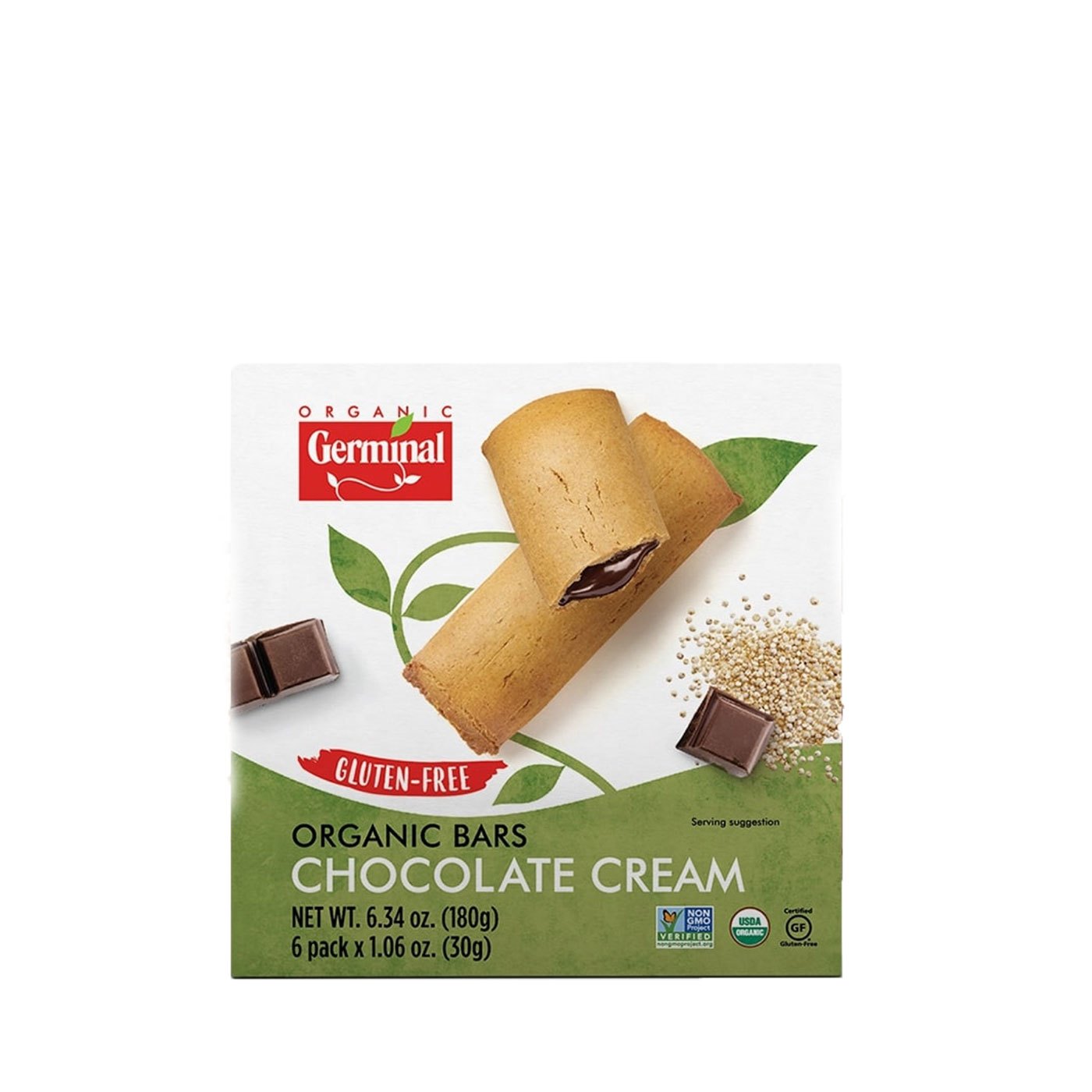Barra Chocolate Creme Sem Glúten Orgânica 180 g