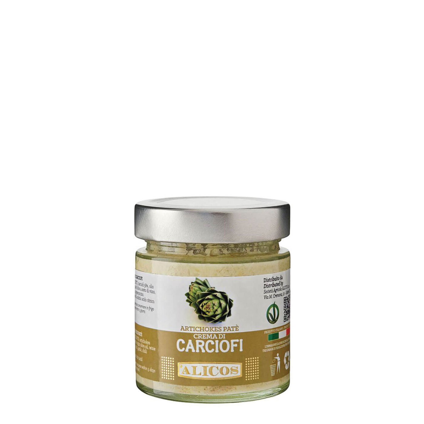 Pasta de Alcachofra Alicos 170 g