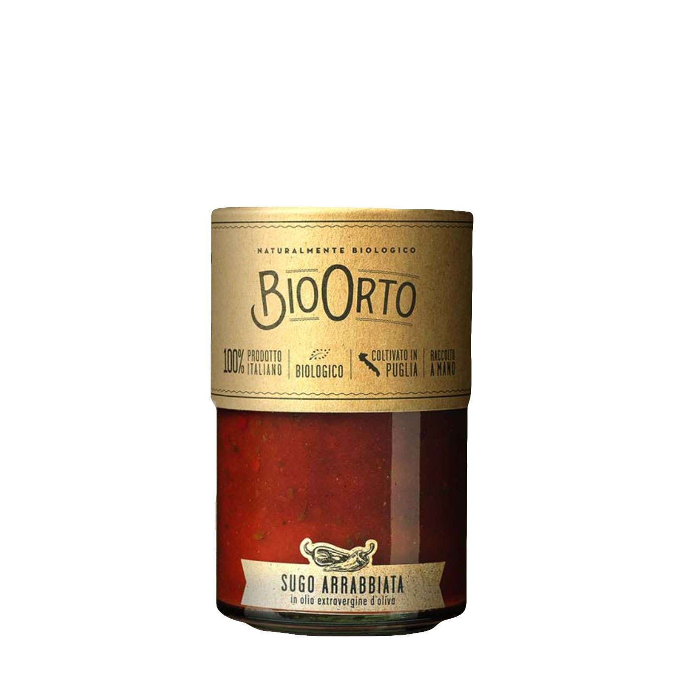 Molho Arrabbiata Orgânico BioOrto 570 g