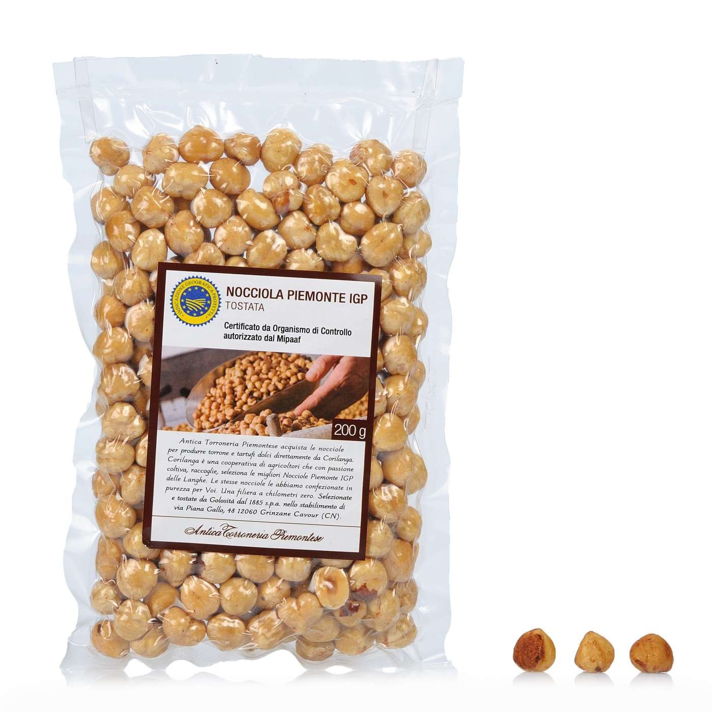 Avelãs Torradas Piemonte IGP Antica Torroneria Piemontese 200 g