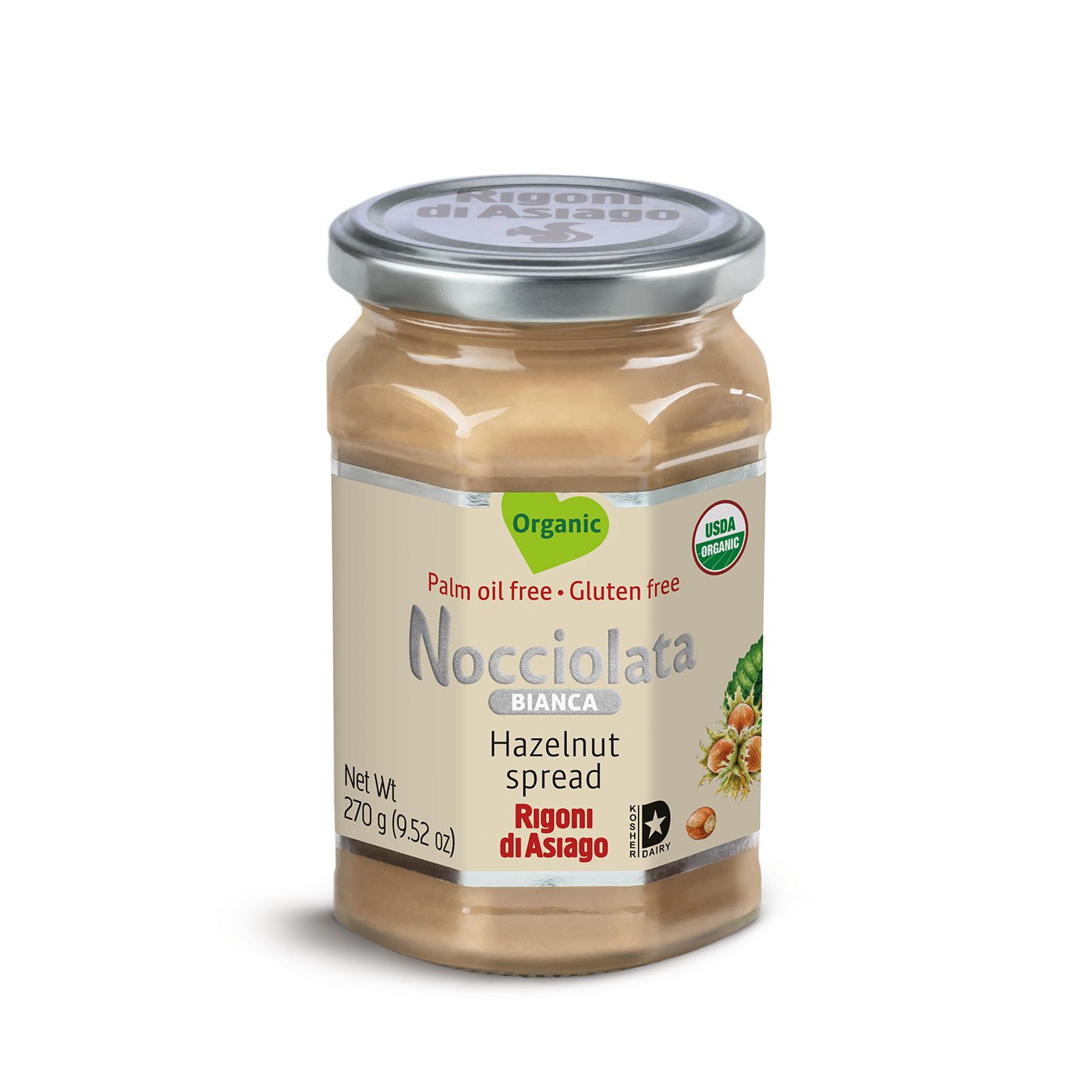 Pasta de Avelã Nocciolata Bianca Rigoni 270 g